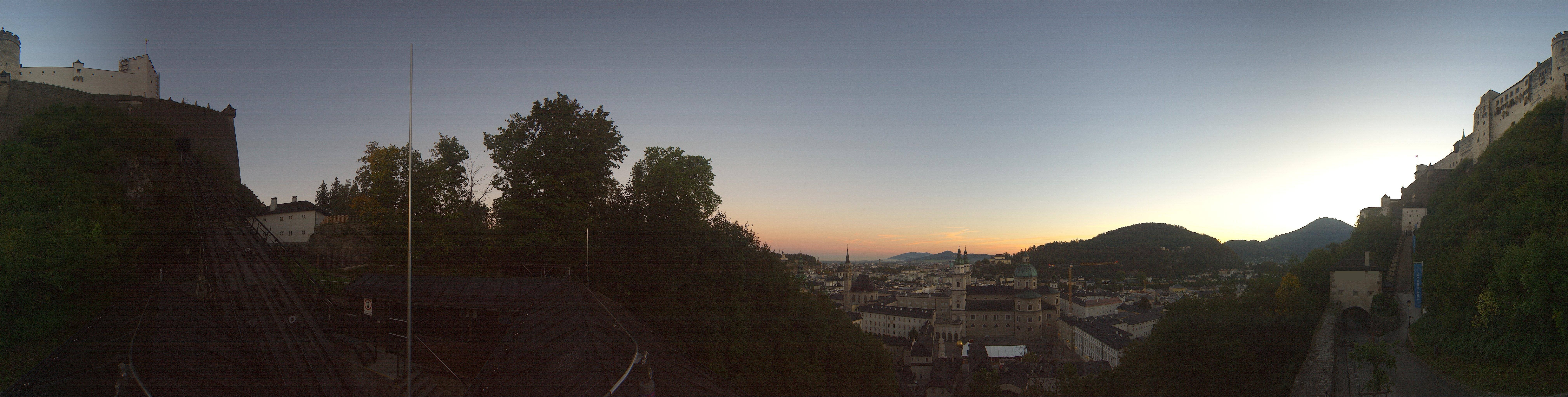 Archiv Foto Webcam Panorama Salzburg Festungsbahn