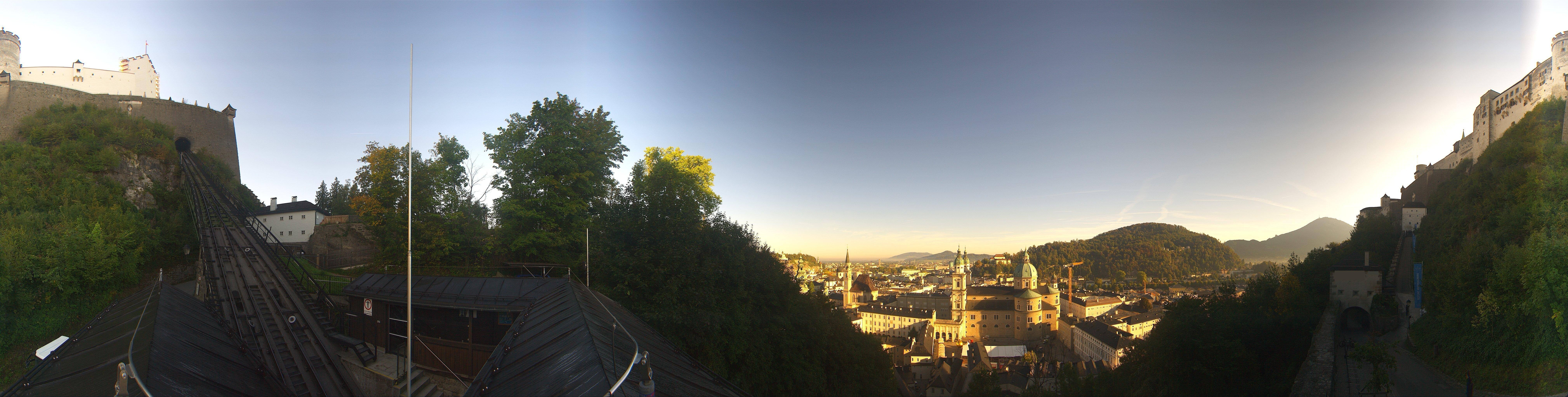 Archiv Foto Webcam Panorama Salzburg Festungsbahn