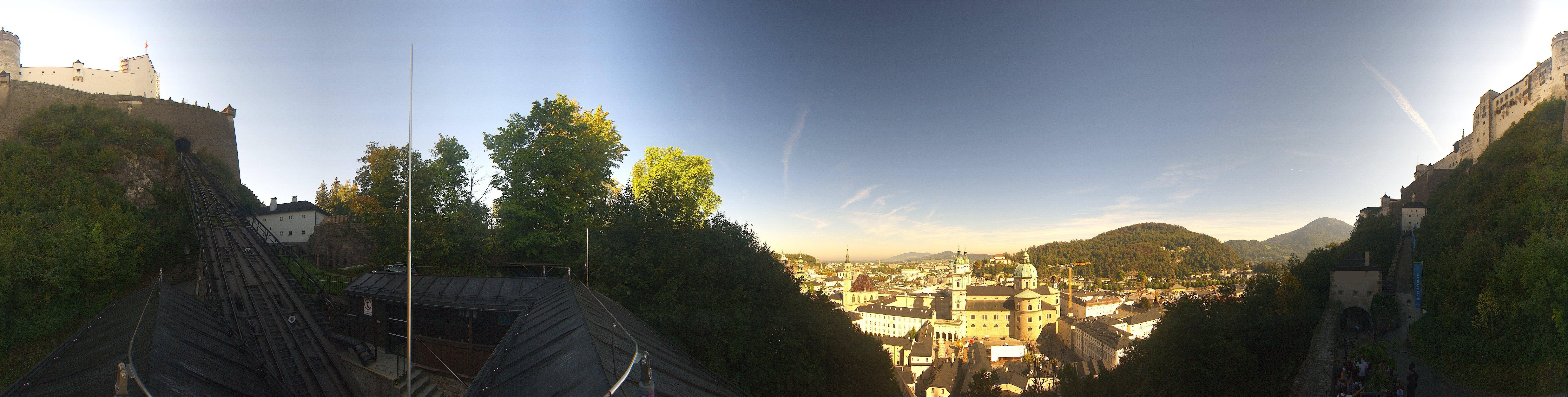 Archiv Foto Webcam Panorama Salzburg Festungsbahn