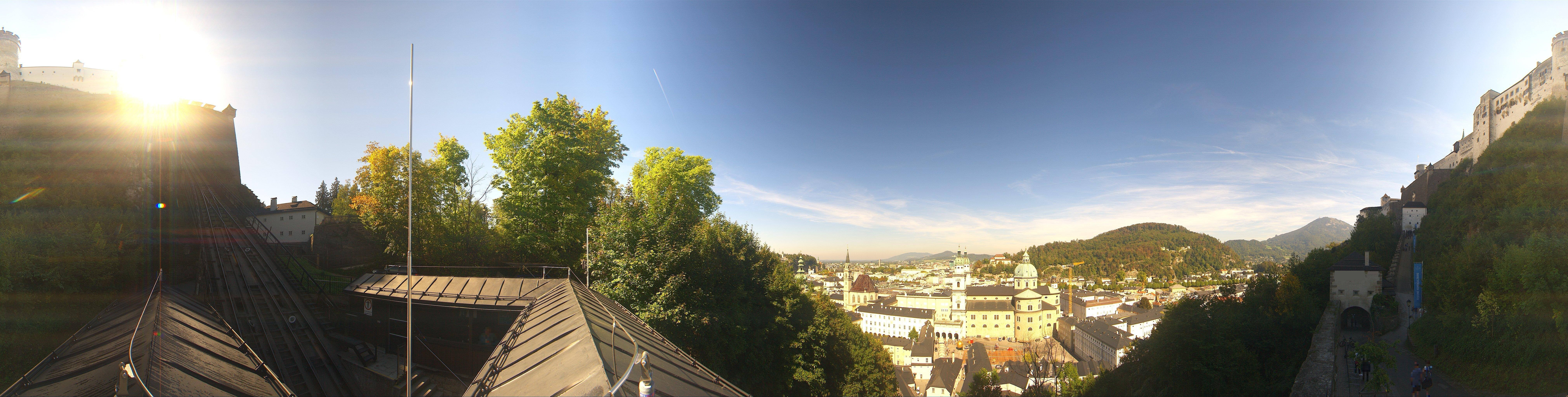 Archiv Foto Webcam Panorama Salzburg Festungsbahn