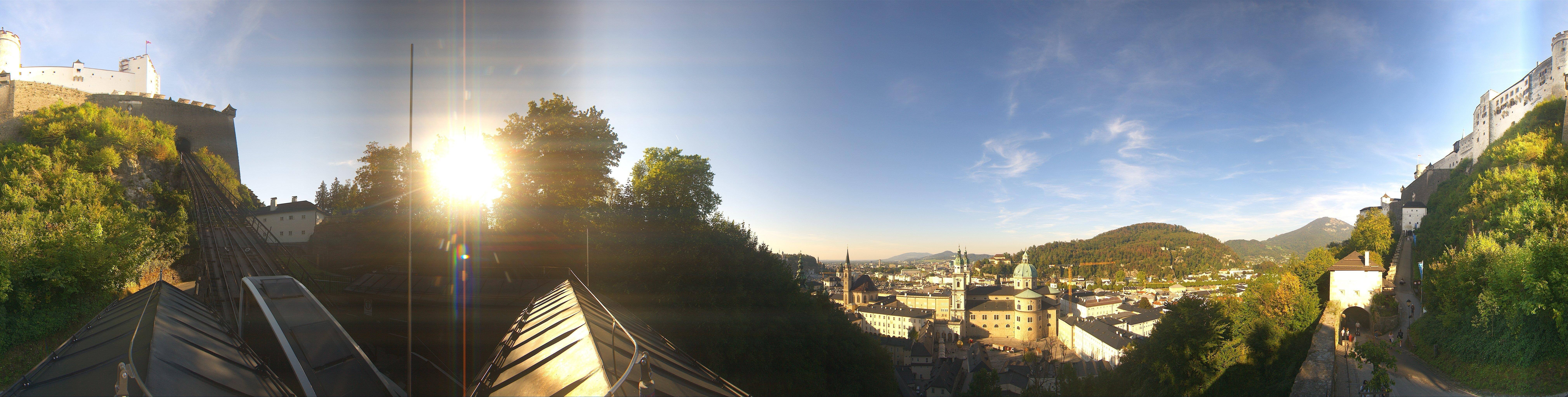 Archiv Foto Webcam Panorama Salzburg Festungsbahn