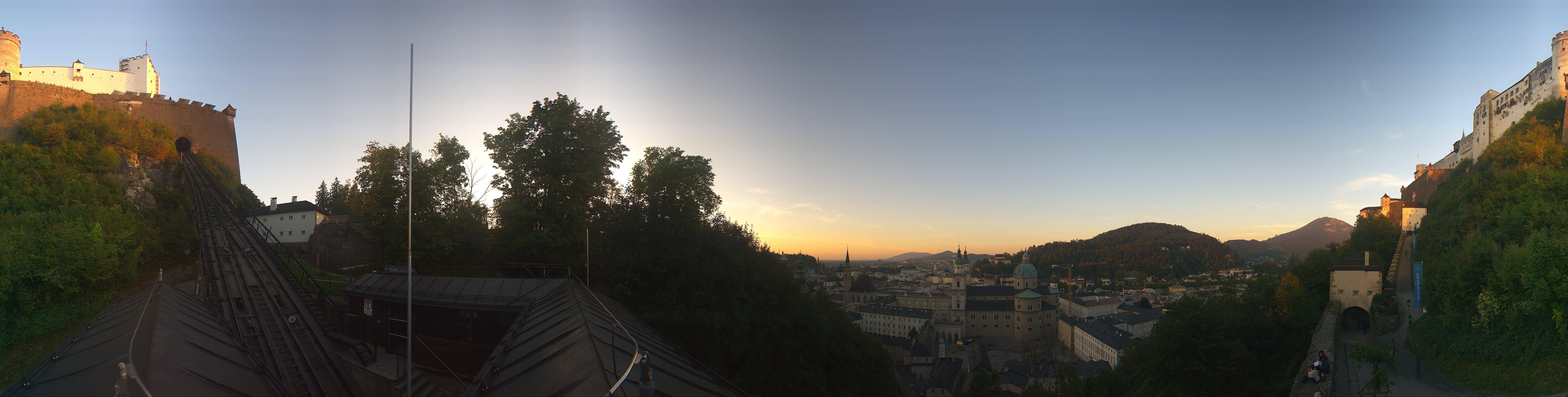 Archiv Foto Webcam Panorama Salzburg Festungsbahn