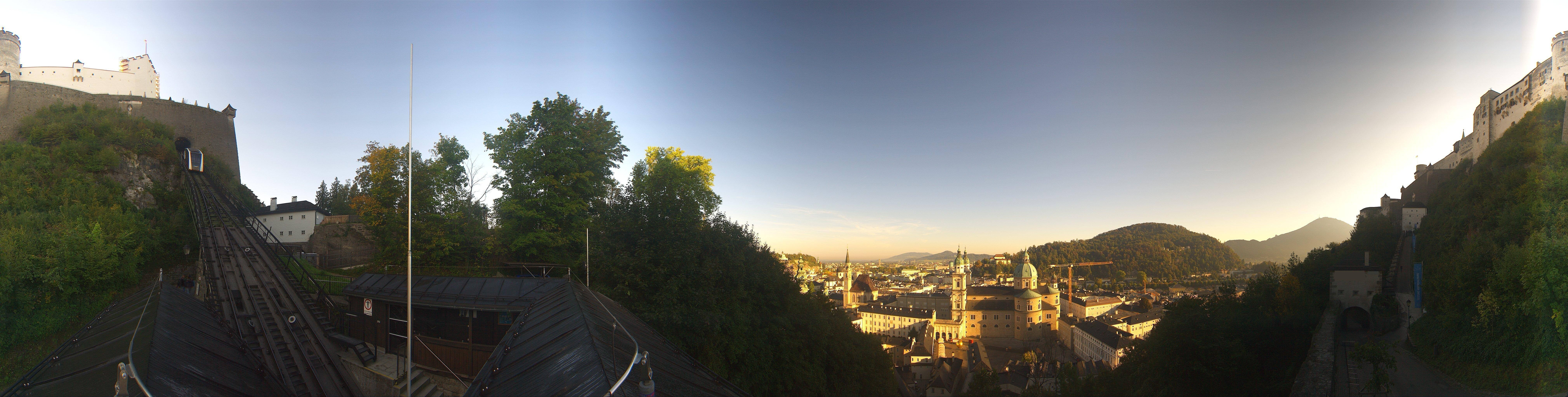 Archiv Foto Webcam Panorama Salzburg Festungsbahn