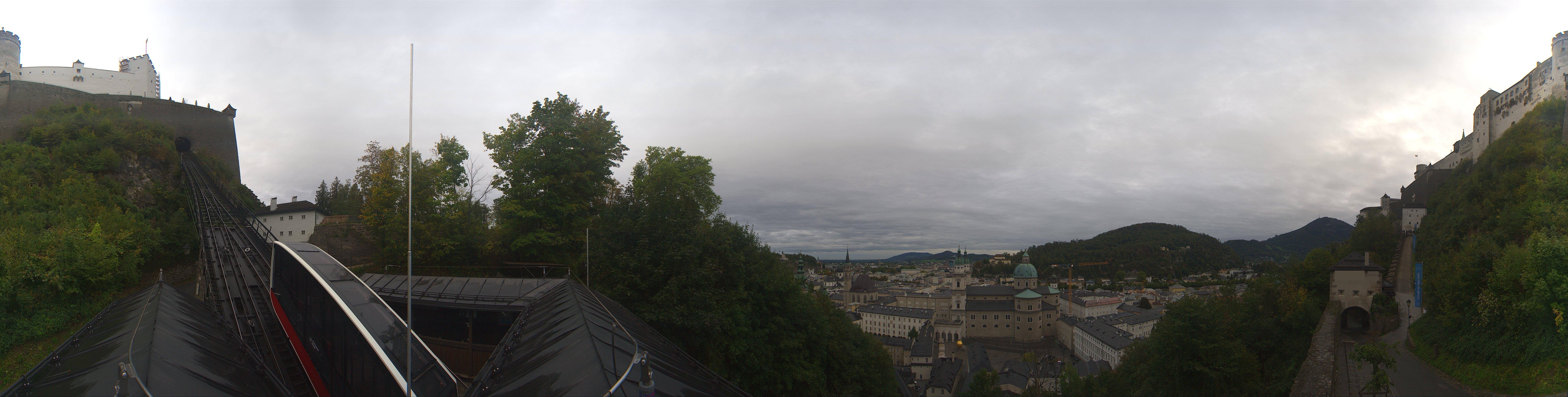 Archiv Foto Webcam Panorama Salzburg Festungsbahn