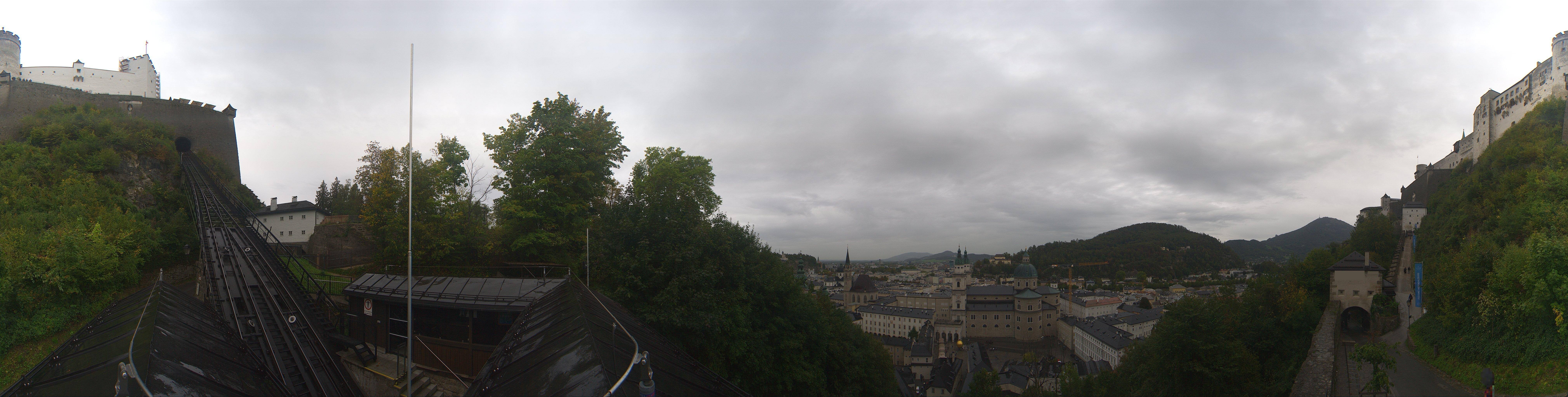Archiv Foto Webcam Panorama Salzburg Festungsbahn