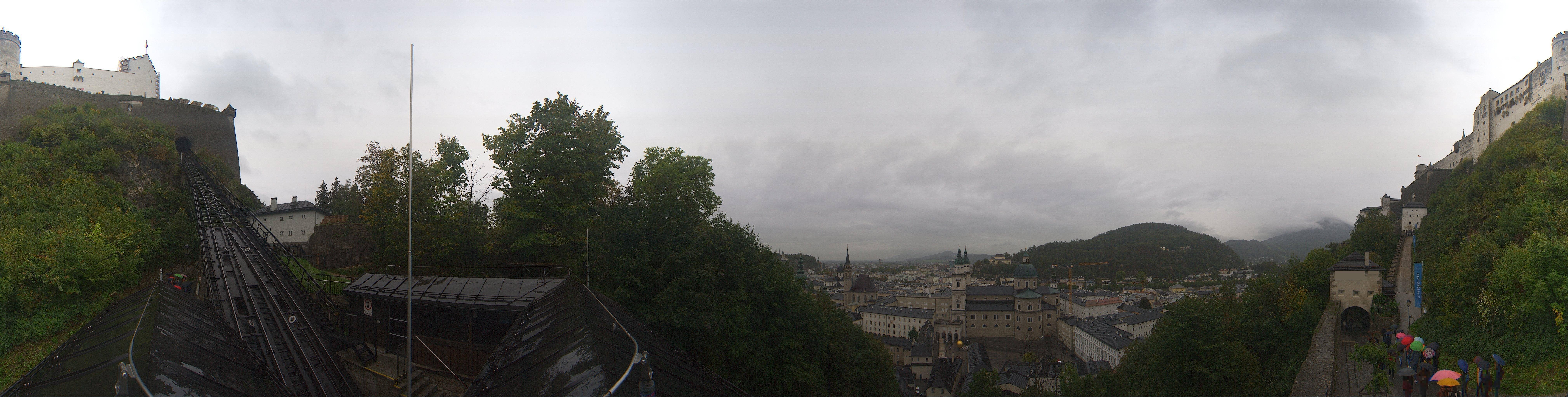 Archiv Foto Webcam Panorama Salzburg Festungsbahn