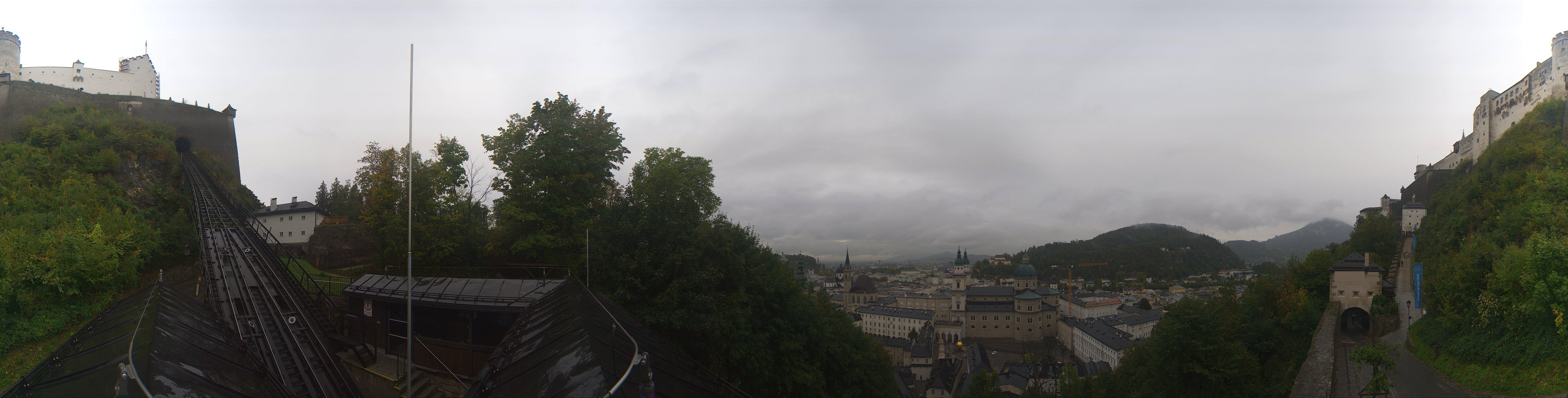Archiv Foto Webcam Panorama Salzburg Festungsbahn