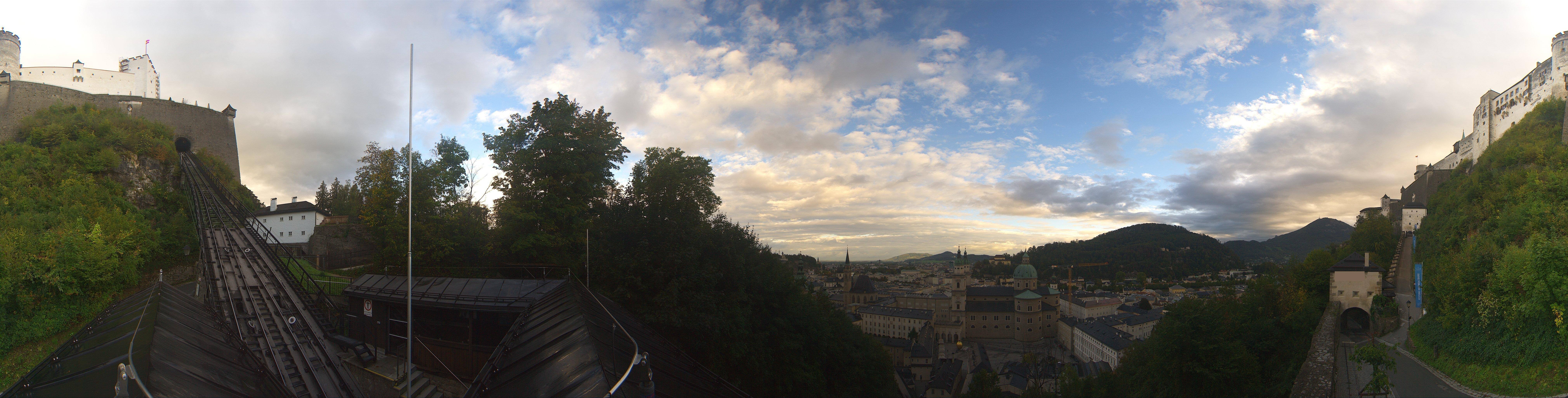 Archiv Foto Webcam Panorama Salzburg Festungsbahn