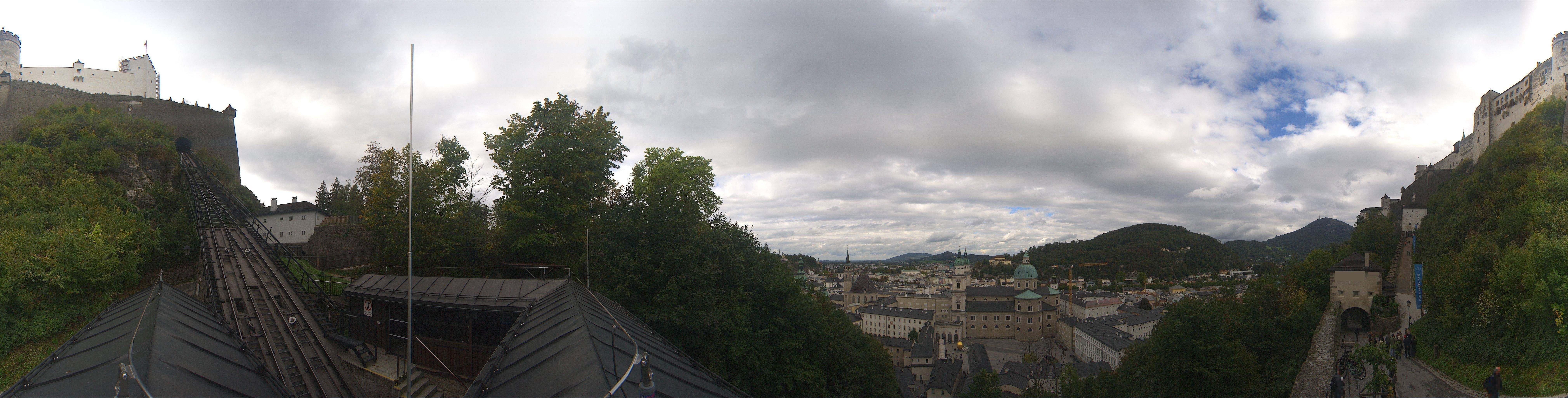 Archiv Foto Webcam Panorama Salzburg Festungsbahn