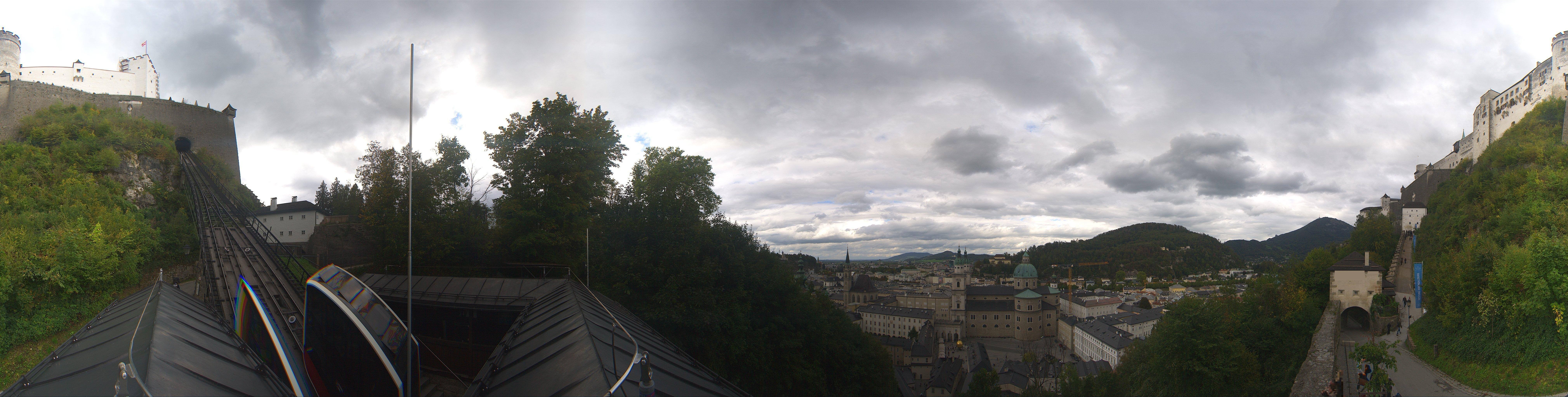 Archiv Foto Webcam Panorama Salzburg Festungsbahn