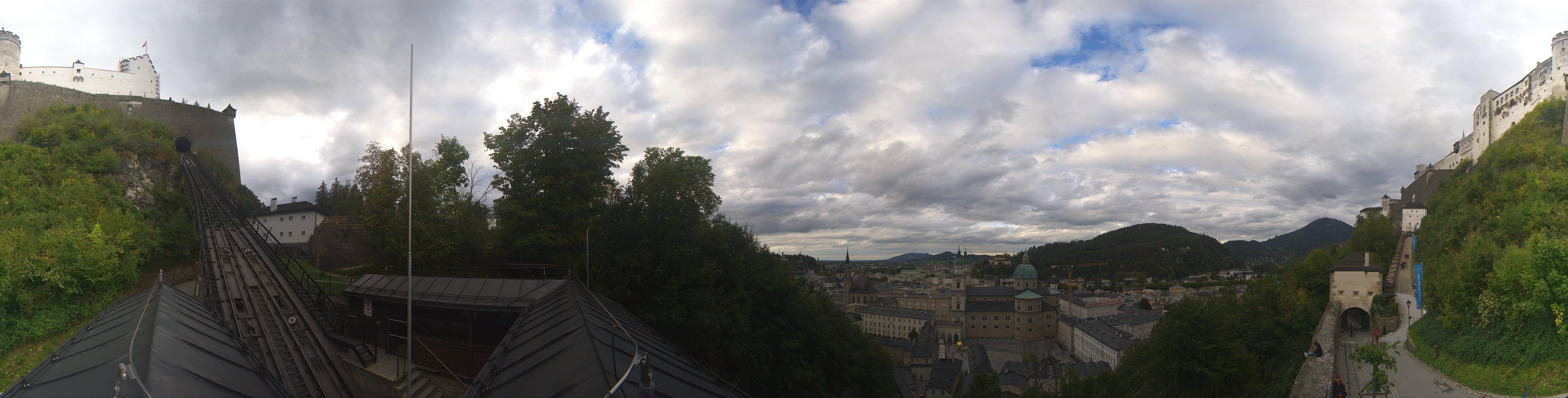 Archiv Foto Webcam Panorama Salzburg Festungsbahn