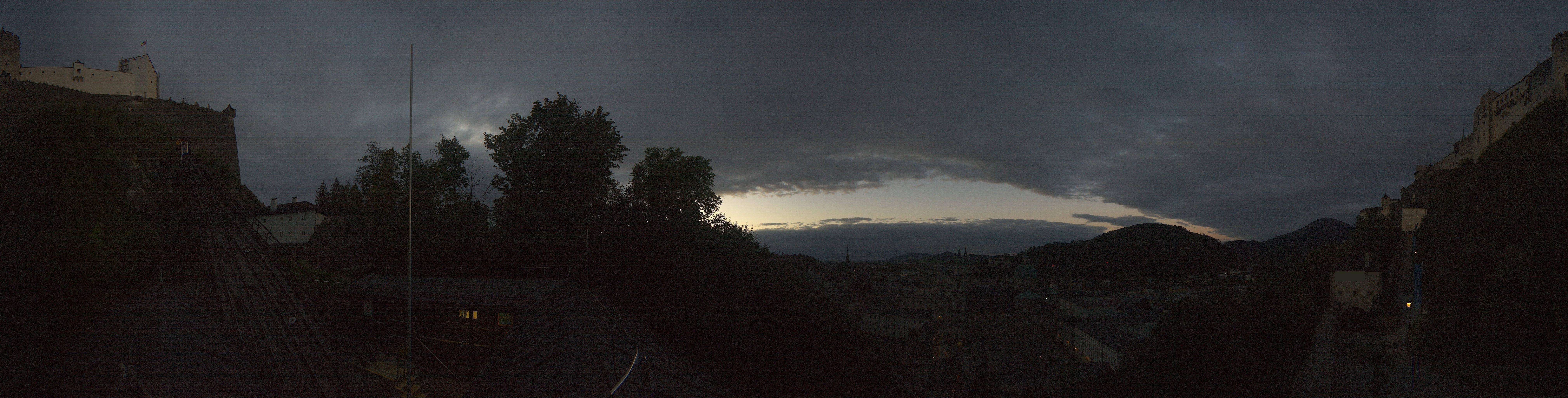 Archiv Foto Webcam Panorama Salzburg Festungsbahn