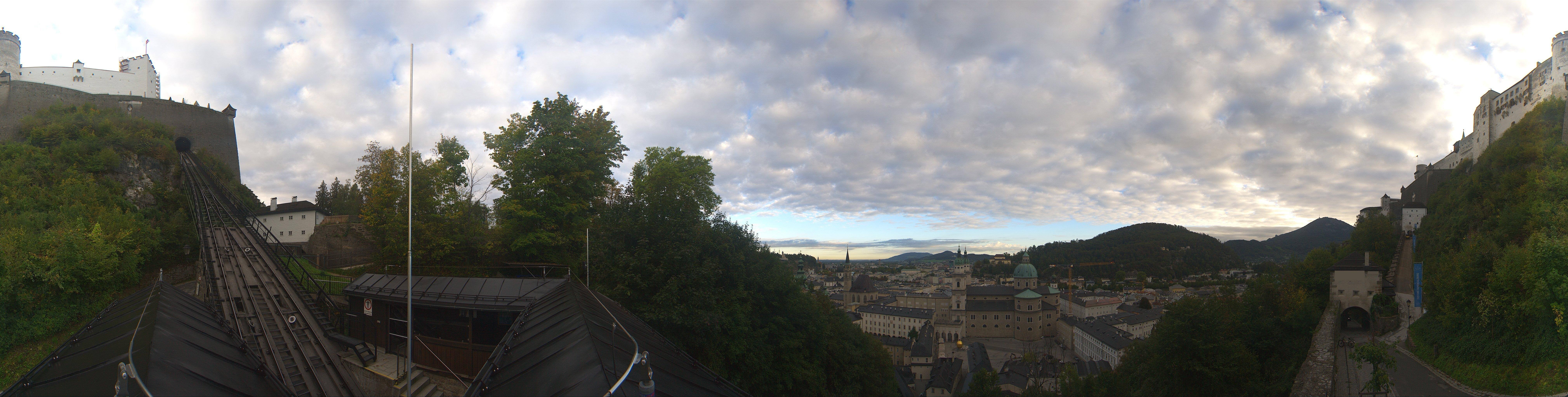 Archiv Foto Webcam Panorama Salzburg Festungsbahn
