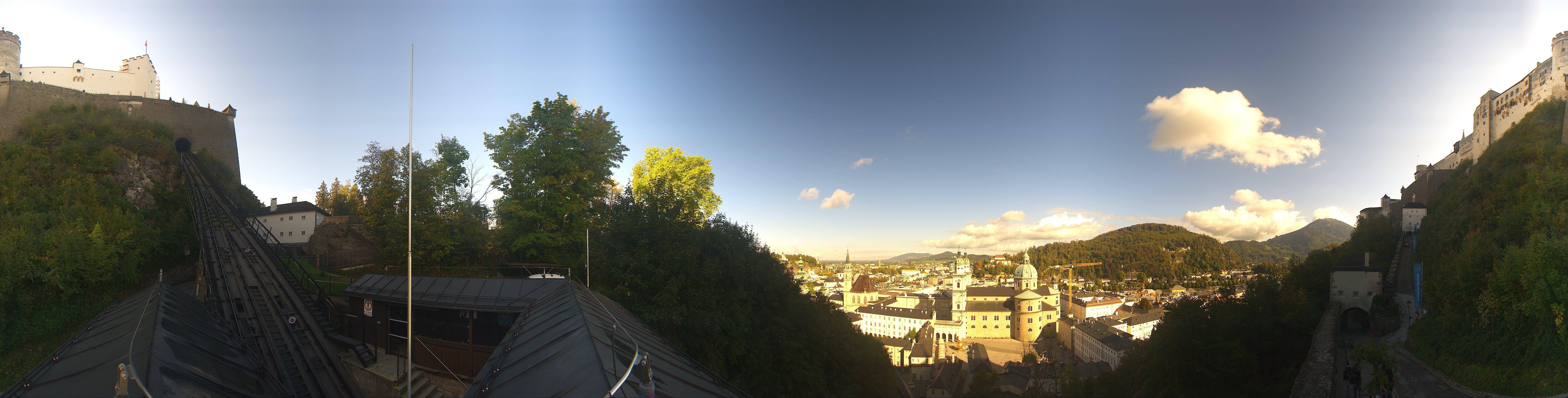 Archiv Foto Webcam Panorama Salzburg Festungsbahn