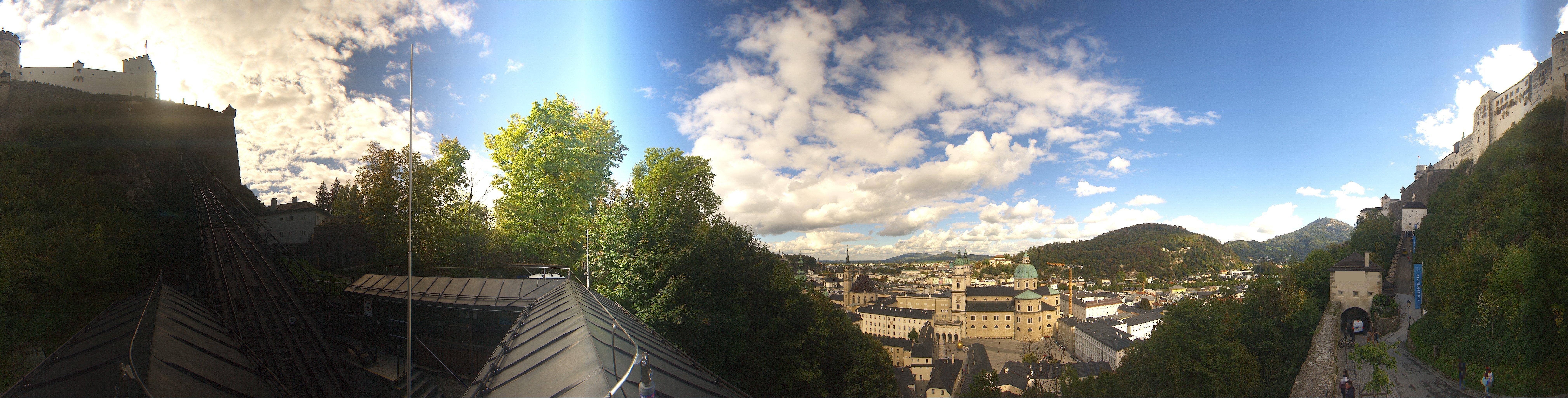 Archiv Foto Webcam Panorama Salzburg Festungsbahn