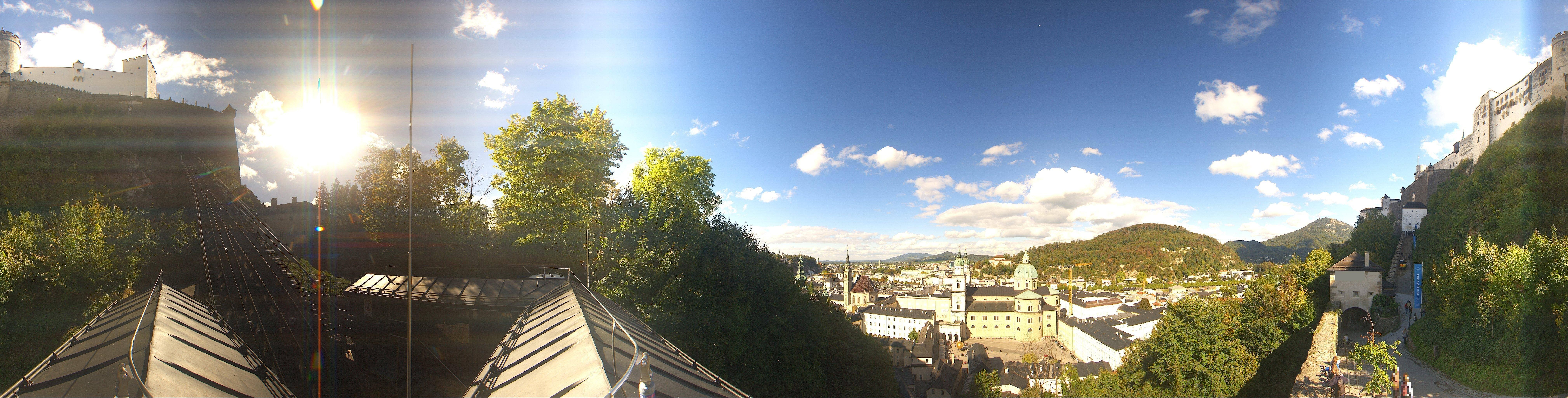 Archiv Foto Webcam Panorama Salzburg Festungsbahn