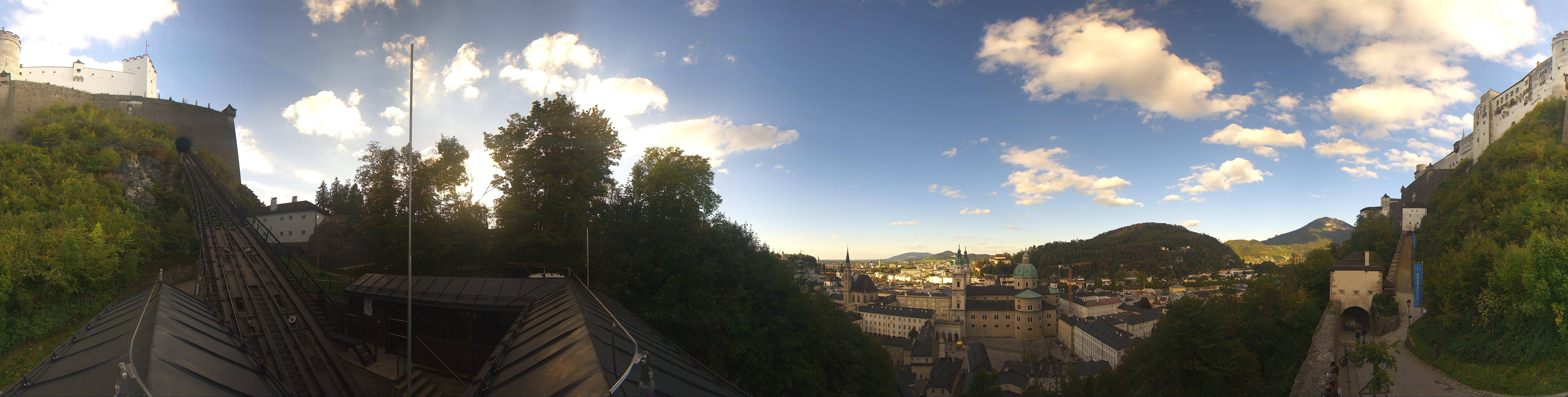 Archiv Foto Webcam Panorama Salzburg Festungsbahn