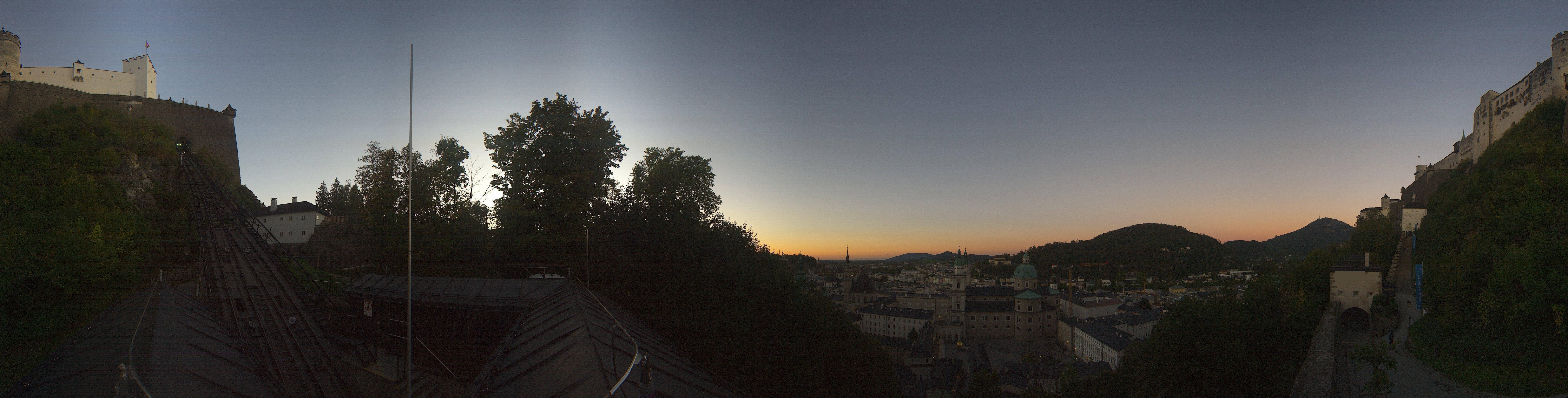 Archiv Foto Webcam Panorama Salzburg Festungsbahn