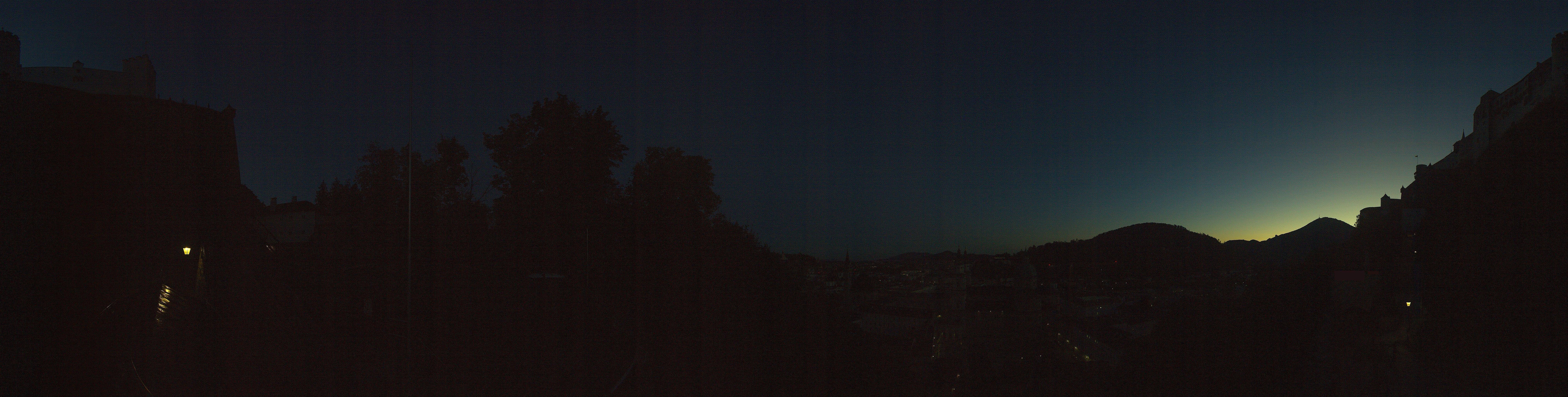Archived image Webcam Panoramic view from Salzburg funicular