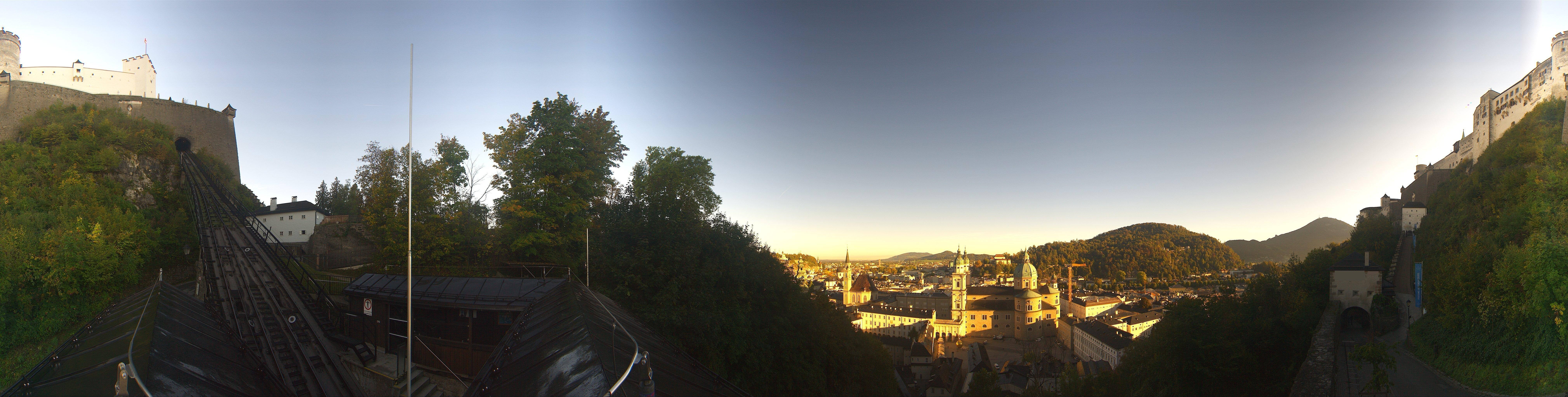 Archiv Foto Webcam Panorama Salzburg Festungsbahn