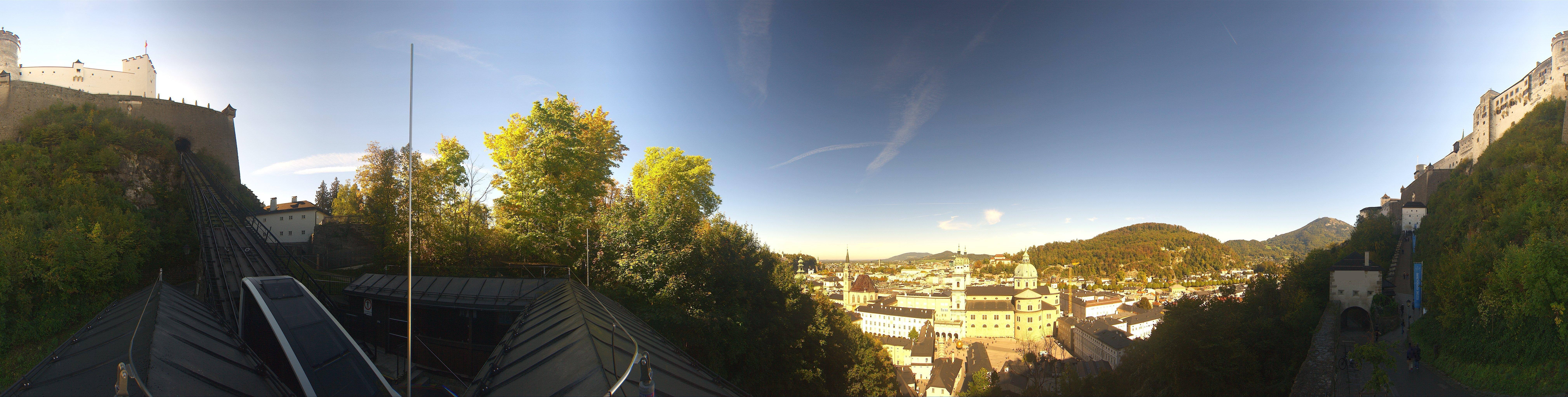 Archiv Foto Webcam Panorama Salzburg Festungsbahn