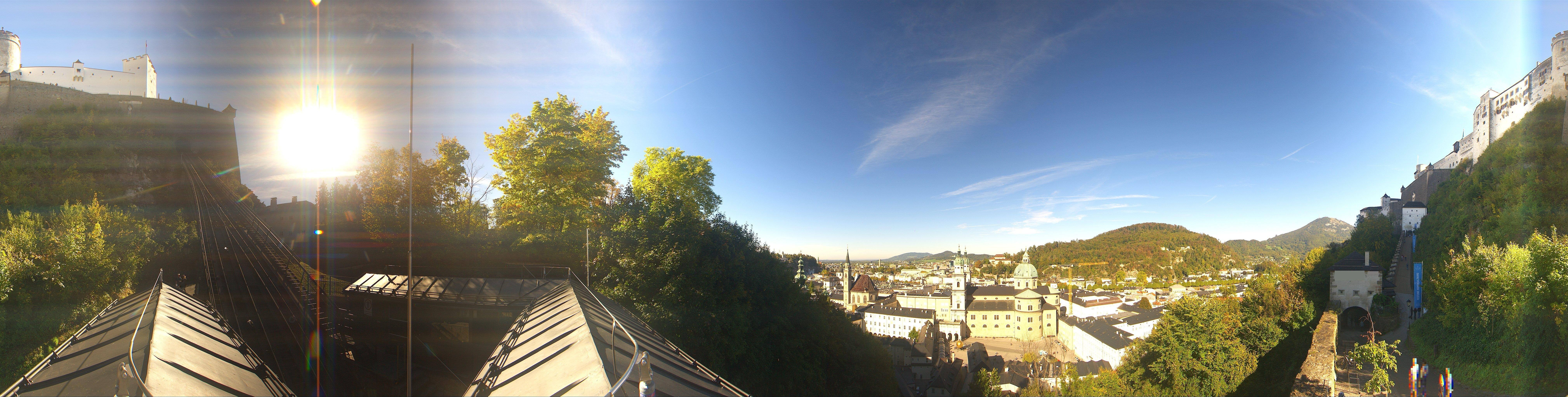 Archiv Foto Webcam Panorama Salzburg Festungsbahn