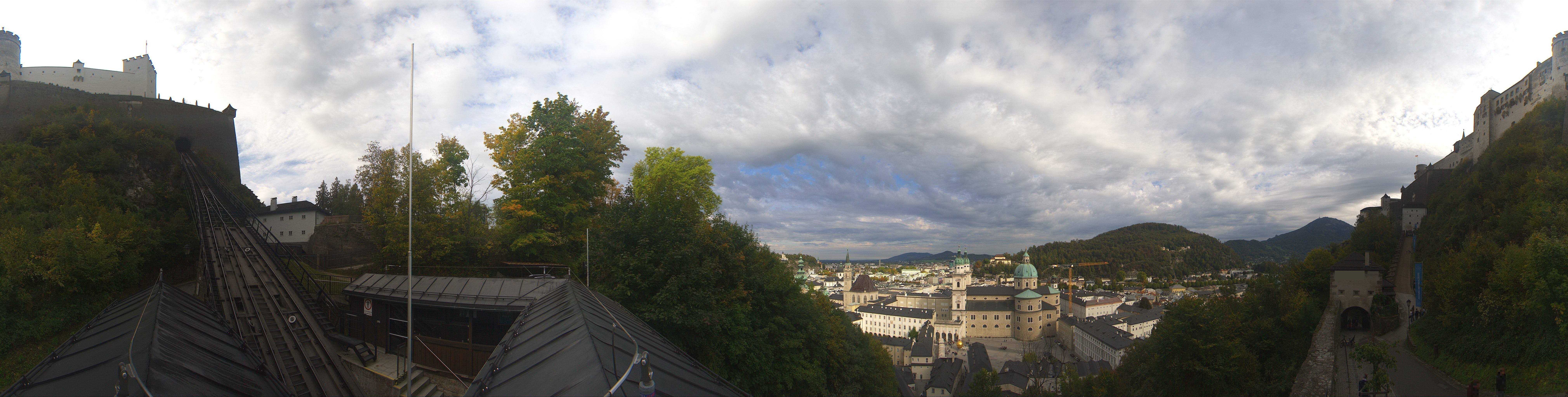 Archiv Foto Webcam Panorama Salzburg Festungsbahn