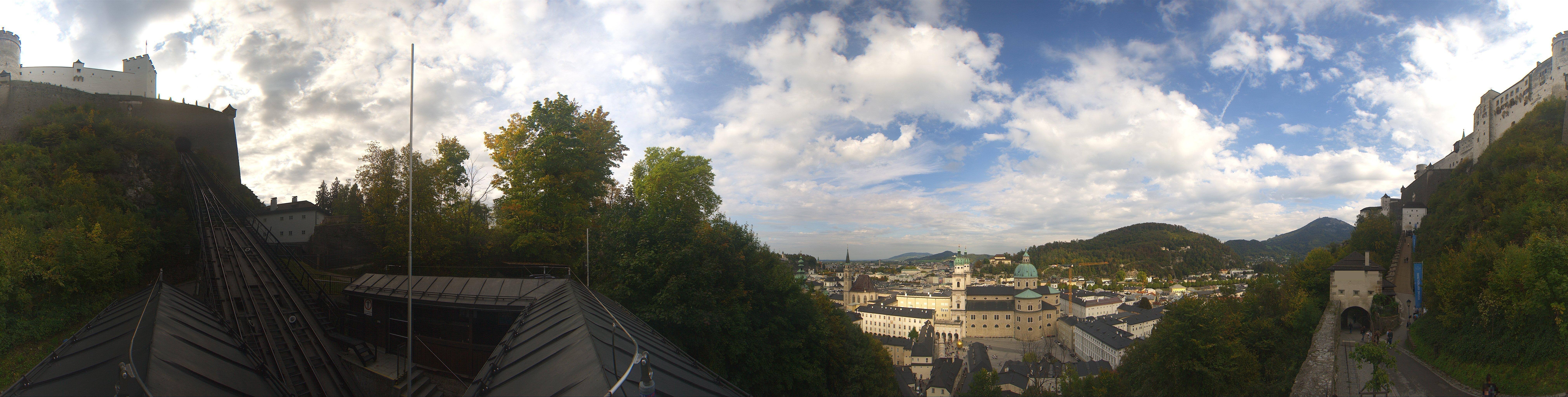 Archiv Foto Webcam Panorama Salzburg Festungsbahn