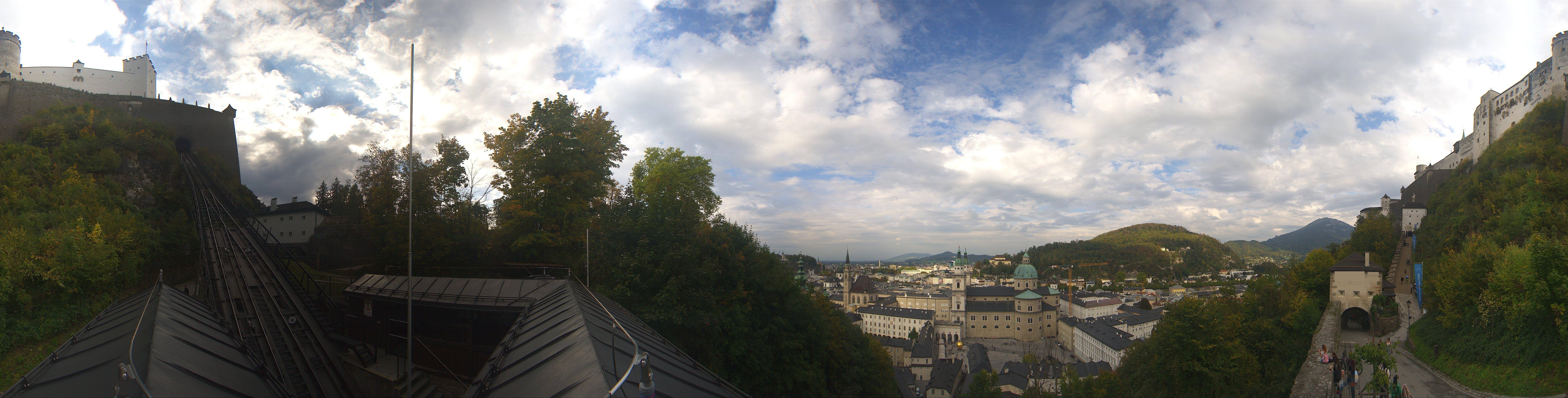 Archiv Foto Webcam Panorama Salzburg Festungsbahn