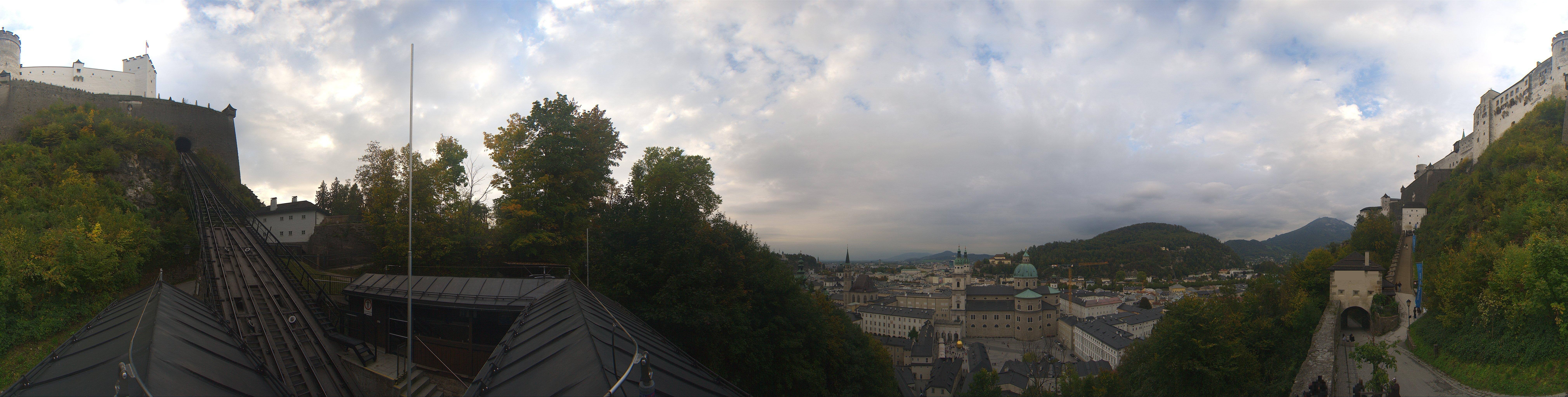 Archiv Foto Webcam Panorama Salzburg Festungsbahn