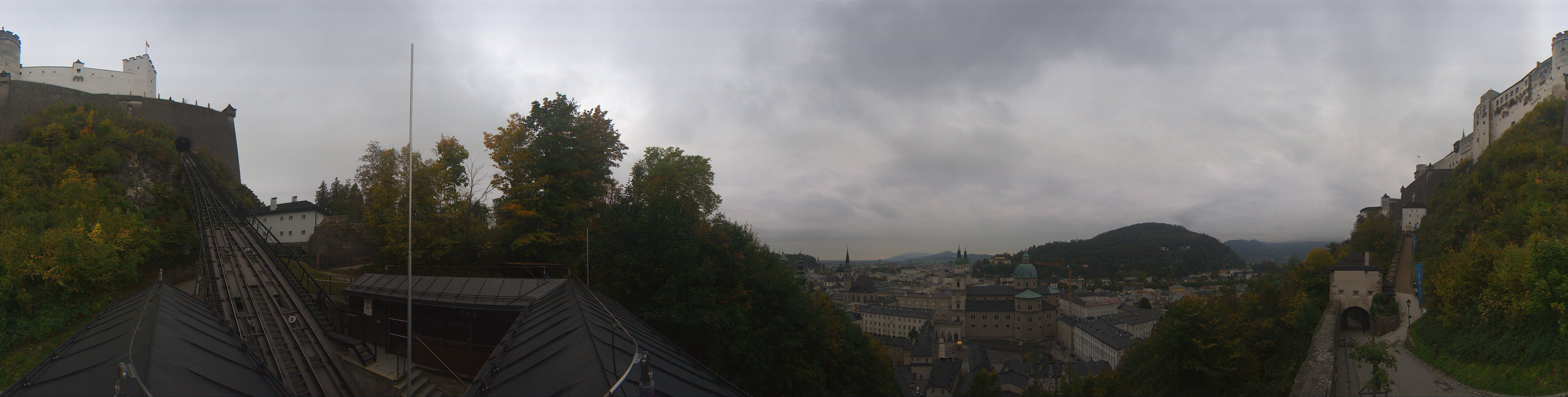 Archiv Foto Webcam Panorama Salzburg Festungsbahn