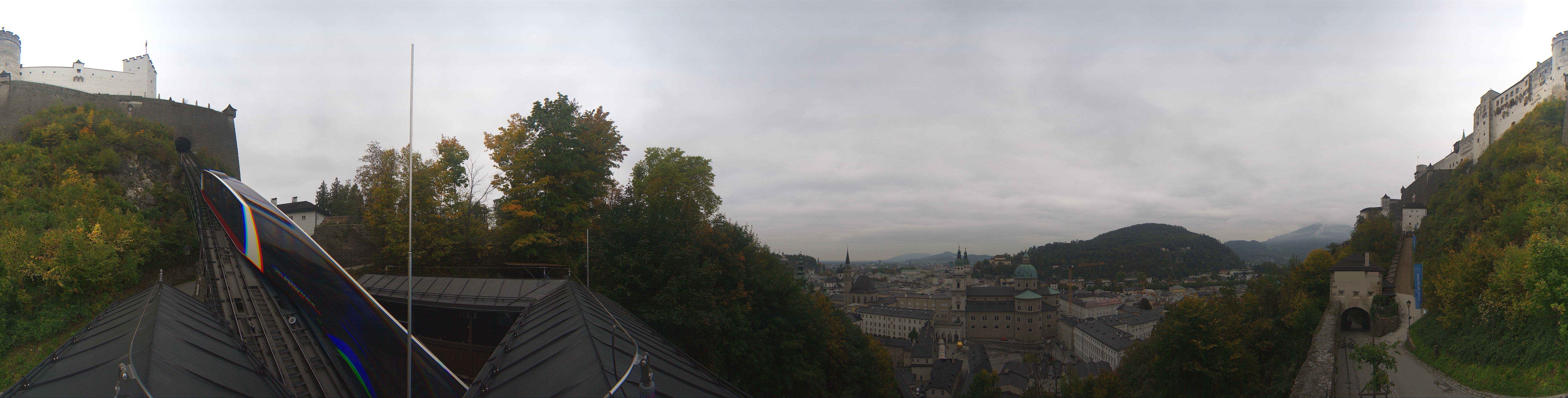 Archiv Foto Webcam Panorama Salzburg Festungsbahn