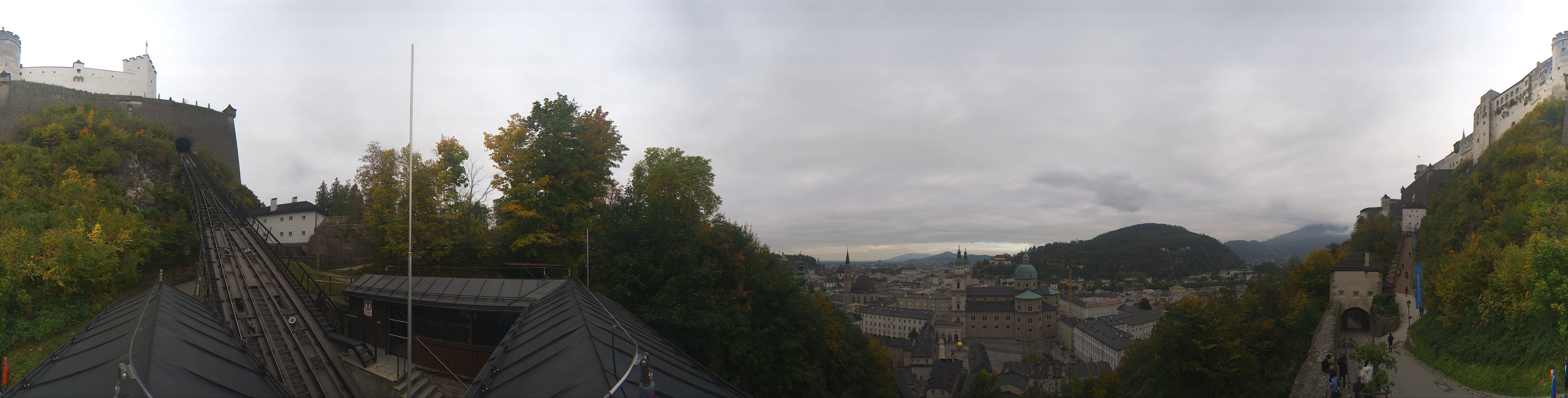 Archiv Foto Webcam Panorama Salzburg Festungsbahn