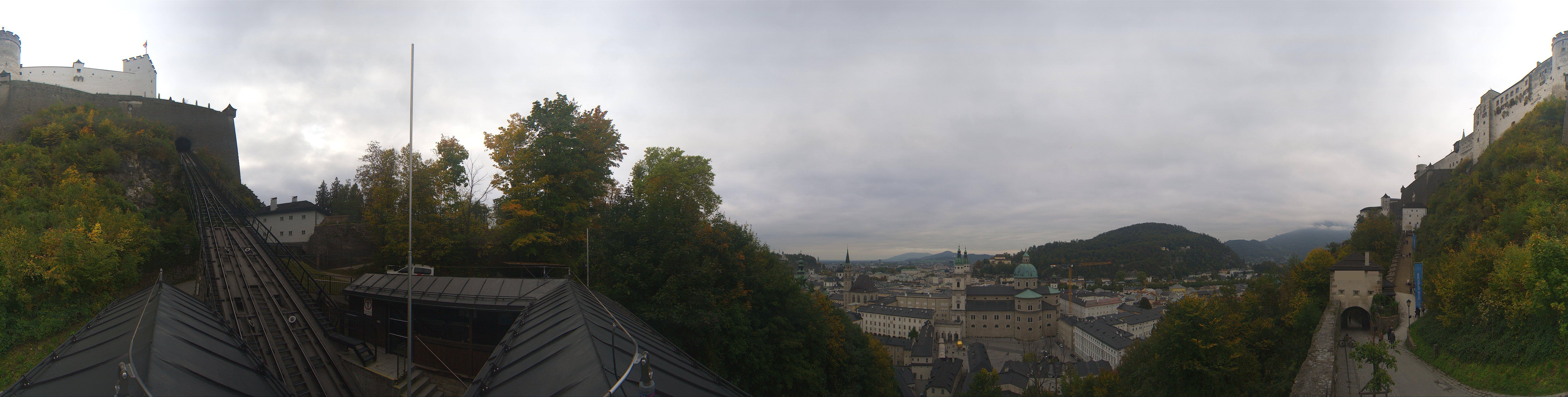 Archiv Foto Webcam Panorama Salzburg Festungsbahn