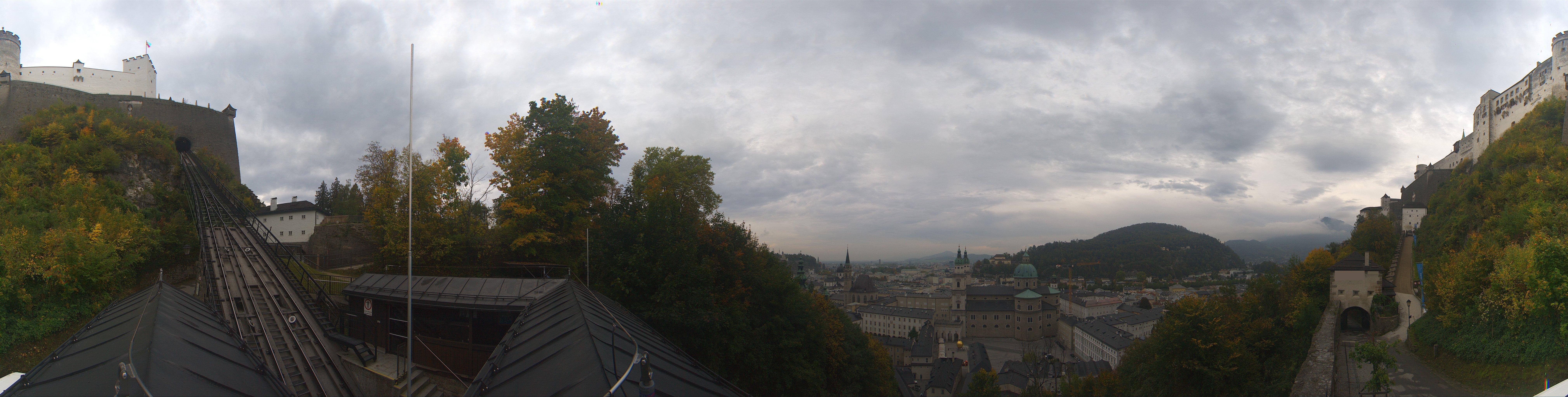 Archiv Foto Webcam Panorama Salzburg Festungsbahn