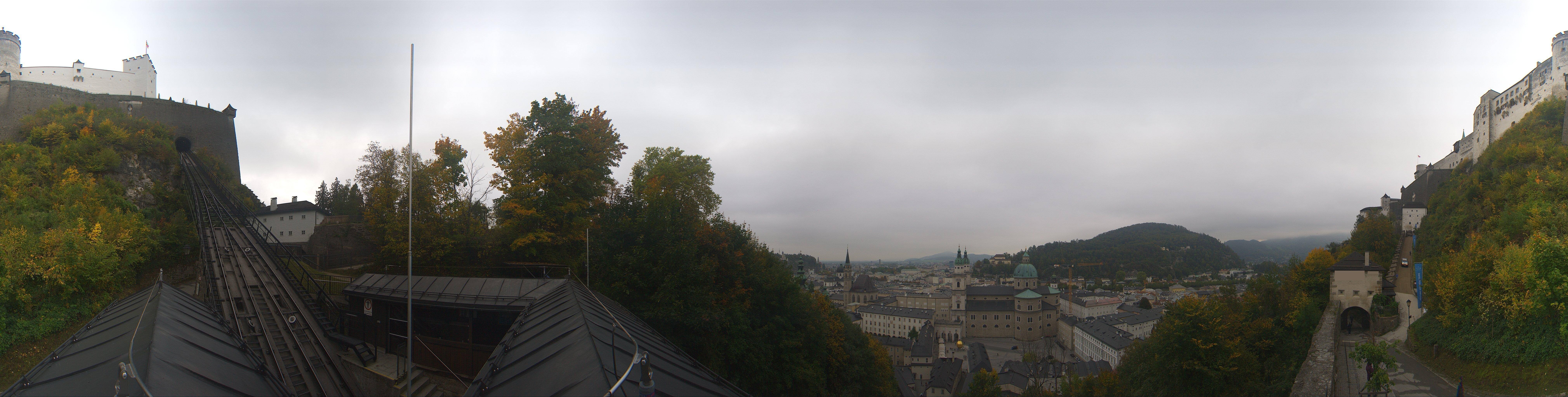 Archiv Foto Webcam Panorama Salzburg Festungsbahn
