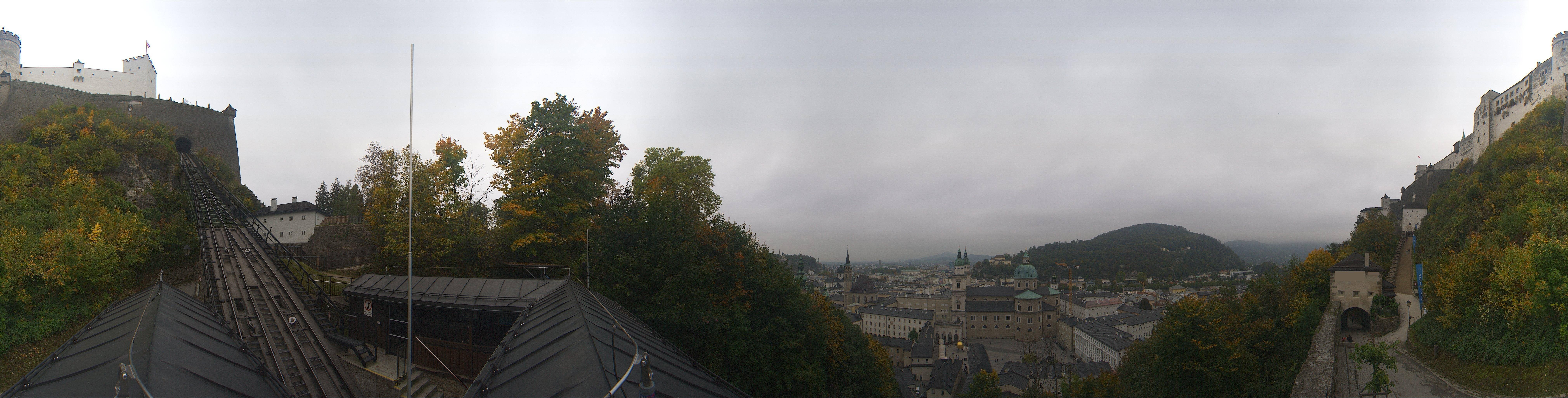 Archiv Foto Webcam Panorama Salzburg Festungsbahn