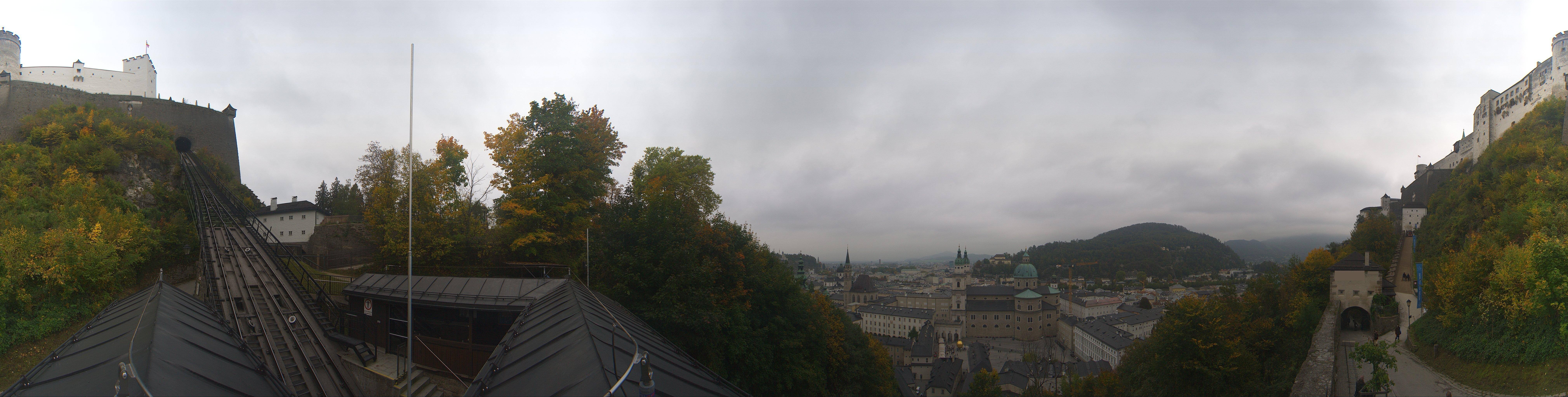 Archiv Foto Webcam Panorama Salzburg Festungsbahn