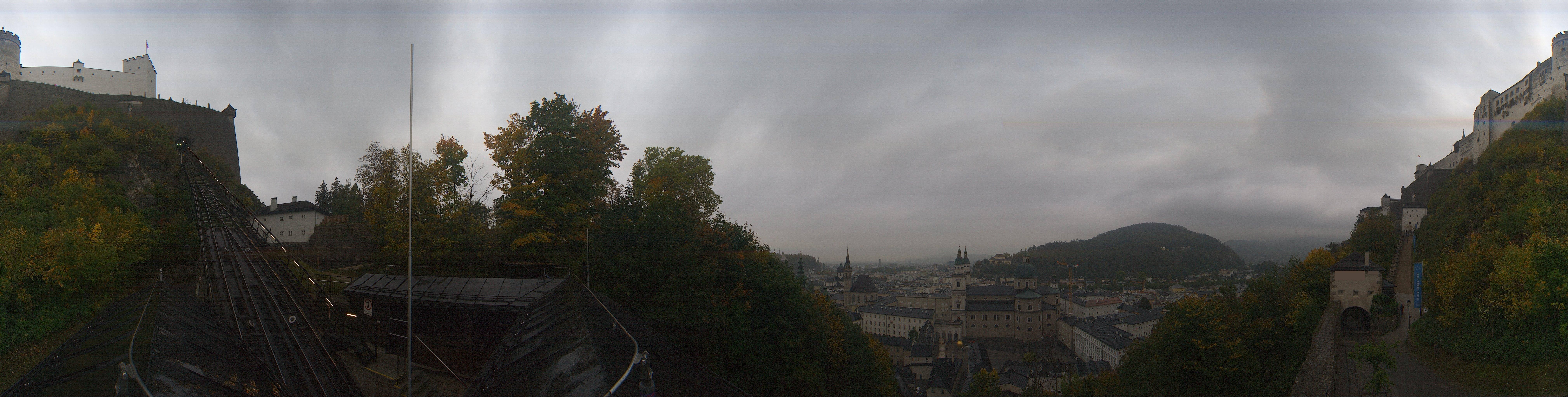 Archiv Foto Webcam Panorama Salzburg Festungsbahn