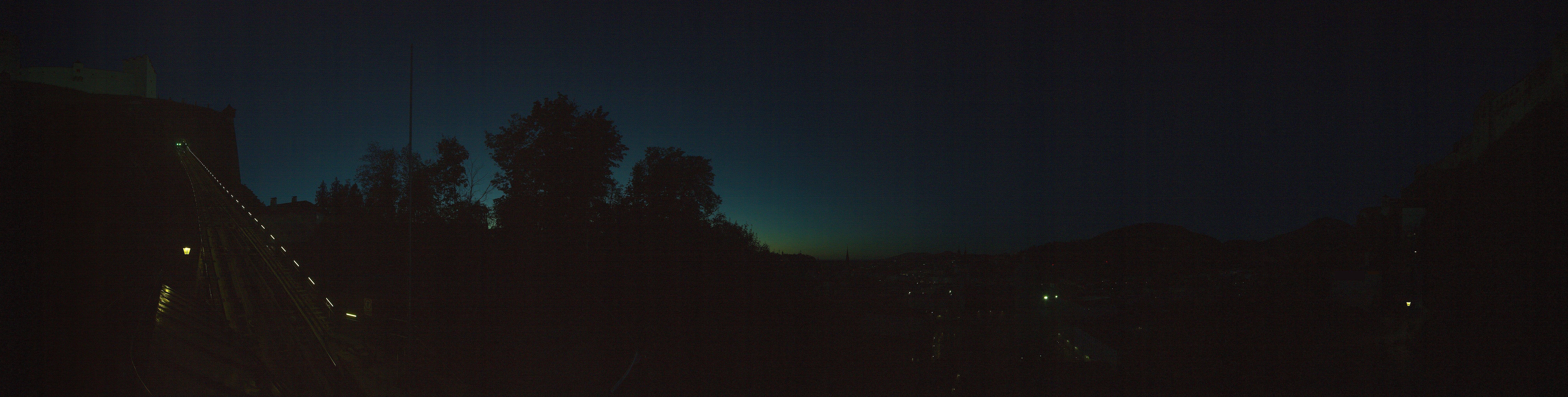 Archived image Webcam Panoramic view from Salzburg funicular