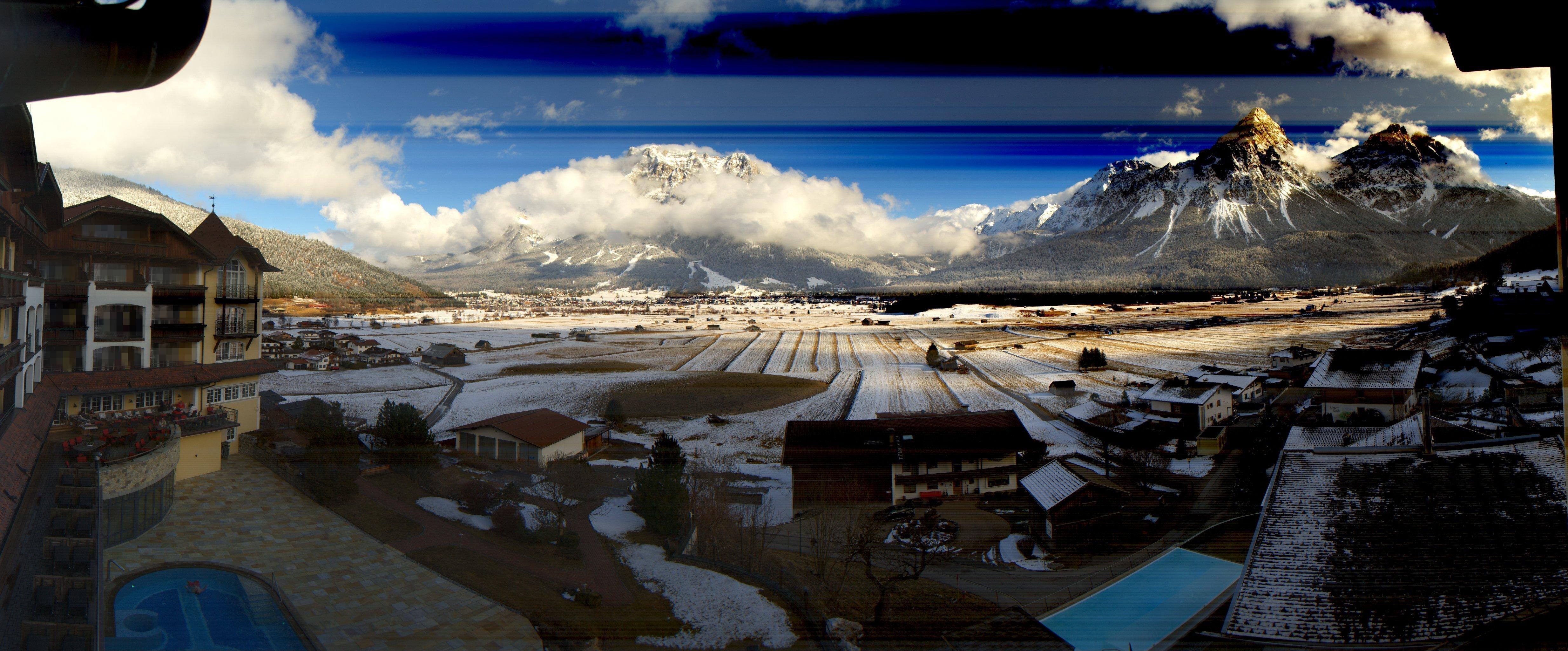 Archived image Webcam Panoramic view Hotel Post Lermoos