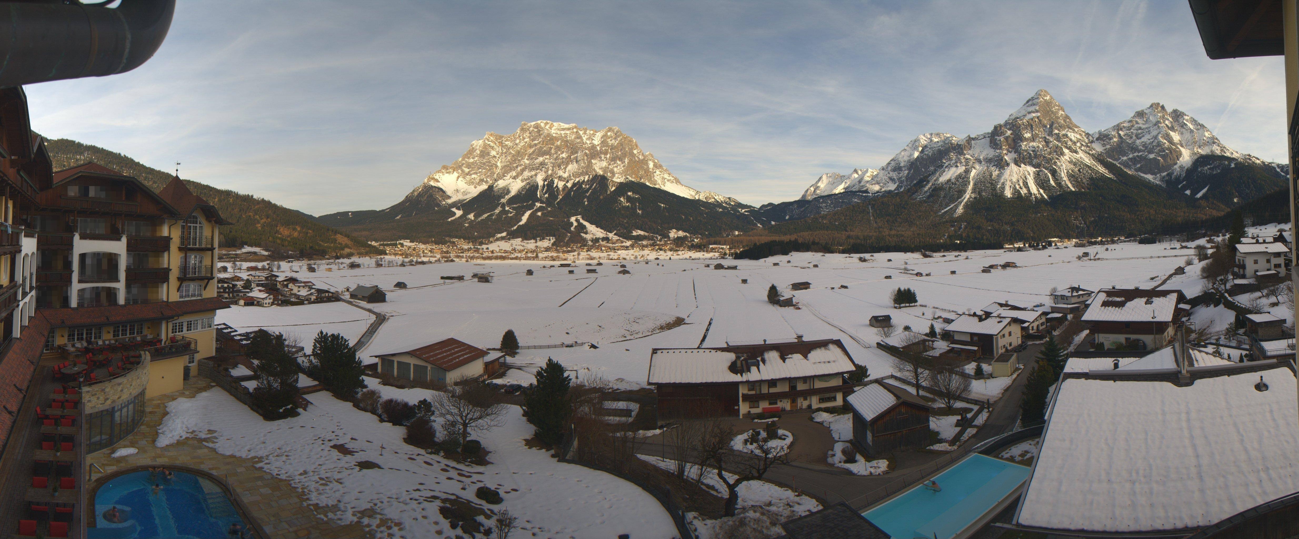 Archived image Webcam Panoramic view Hotel Post Lermoos