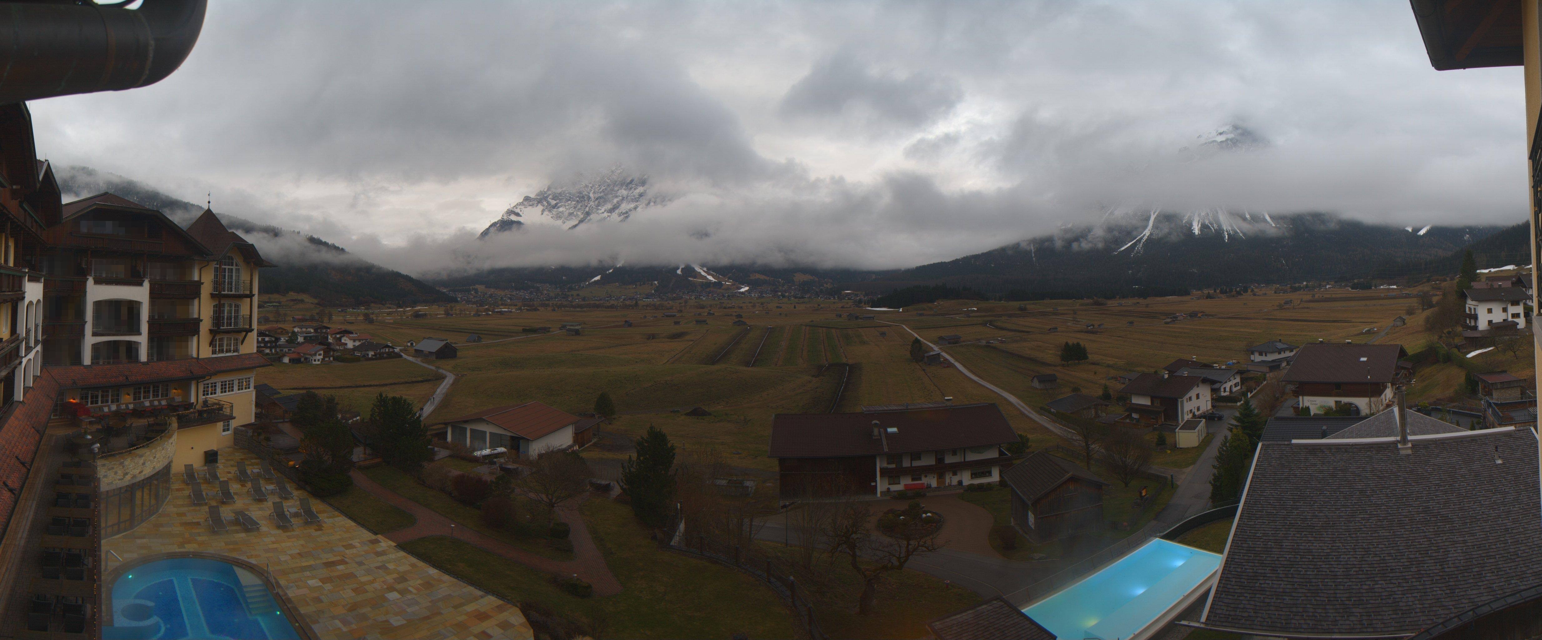 Archived image Webcam Panoramic view Hotel Post Lermoos