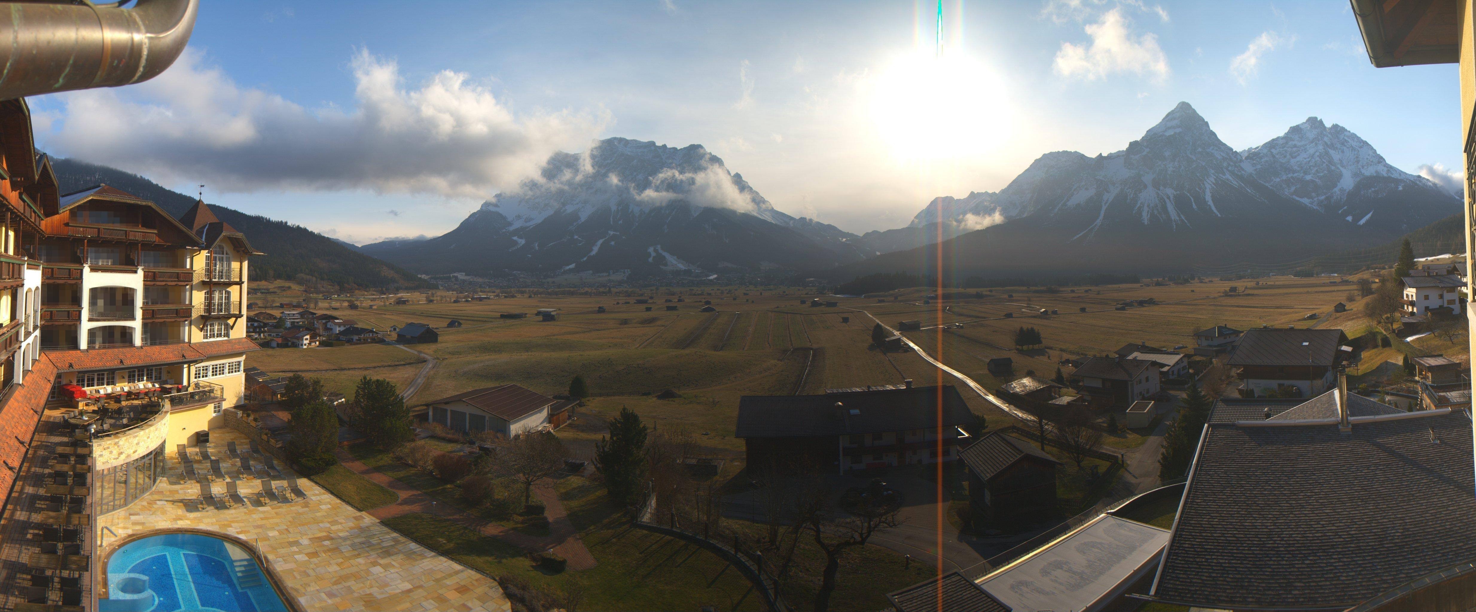 Archiv Foto Webcam Panoramablick Zugspitze