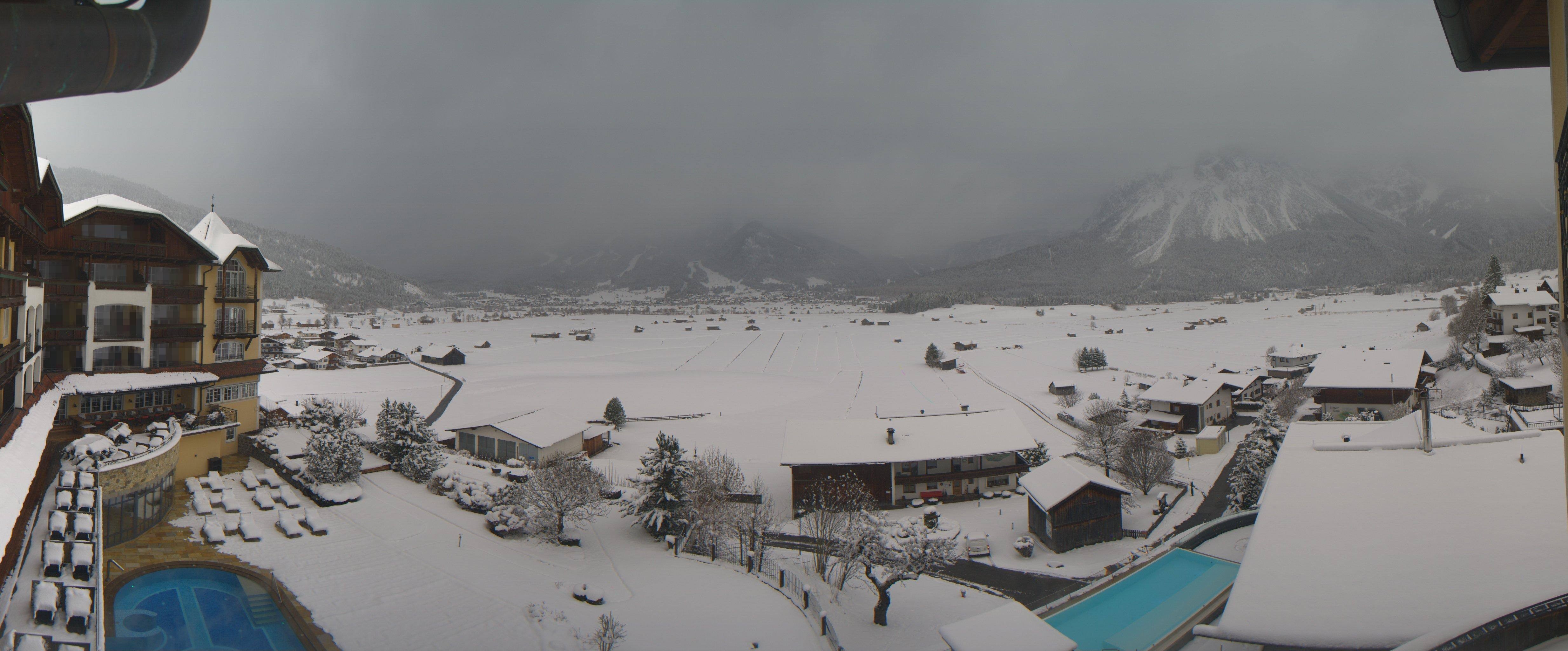 Archived image Webcam Panoramic view Hotel Post Lermoos