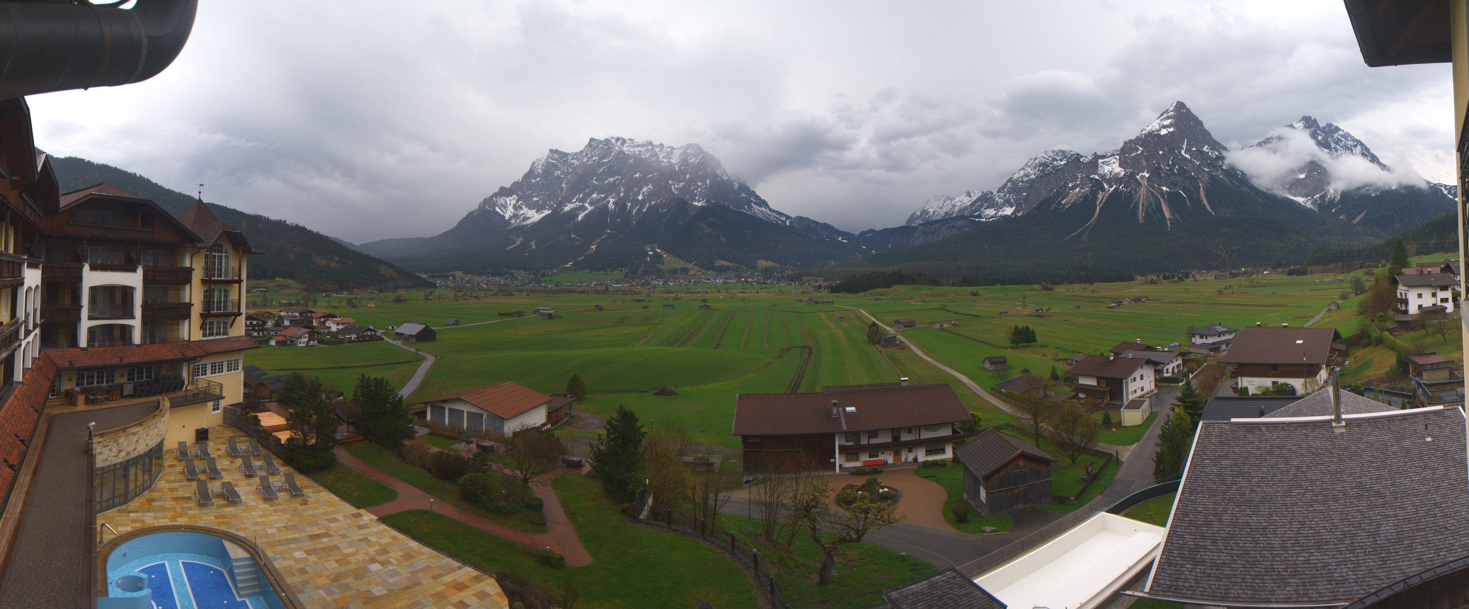 Archived image Webcam Panoramic view Hotel Post Lermoos