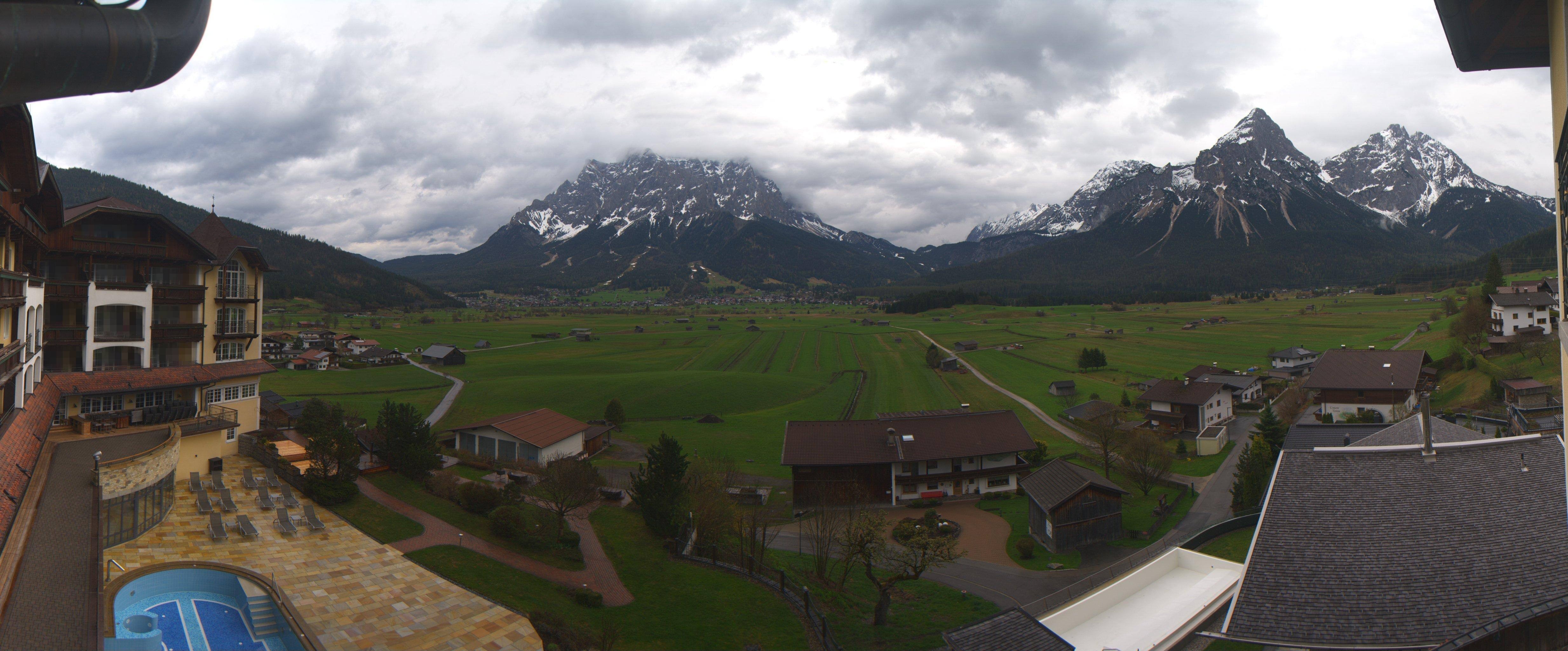 Archived image Webcam Panoramic view Hotel Post Lermoos