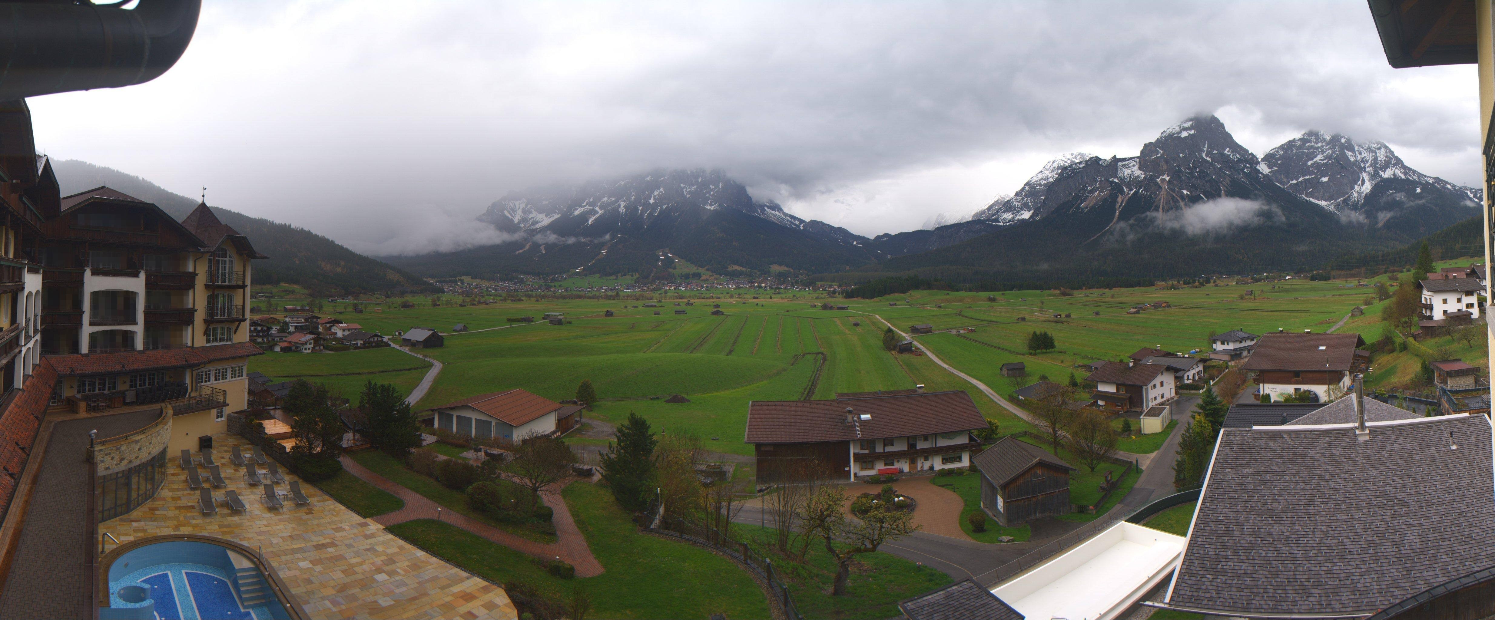 Archived image Webcam Panoramic view Hotel Post Lermoos