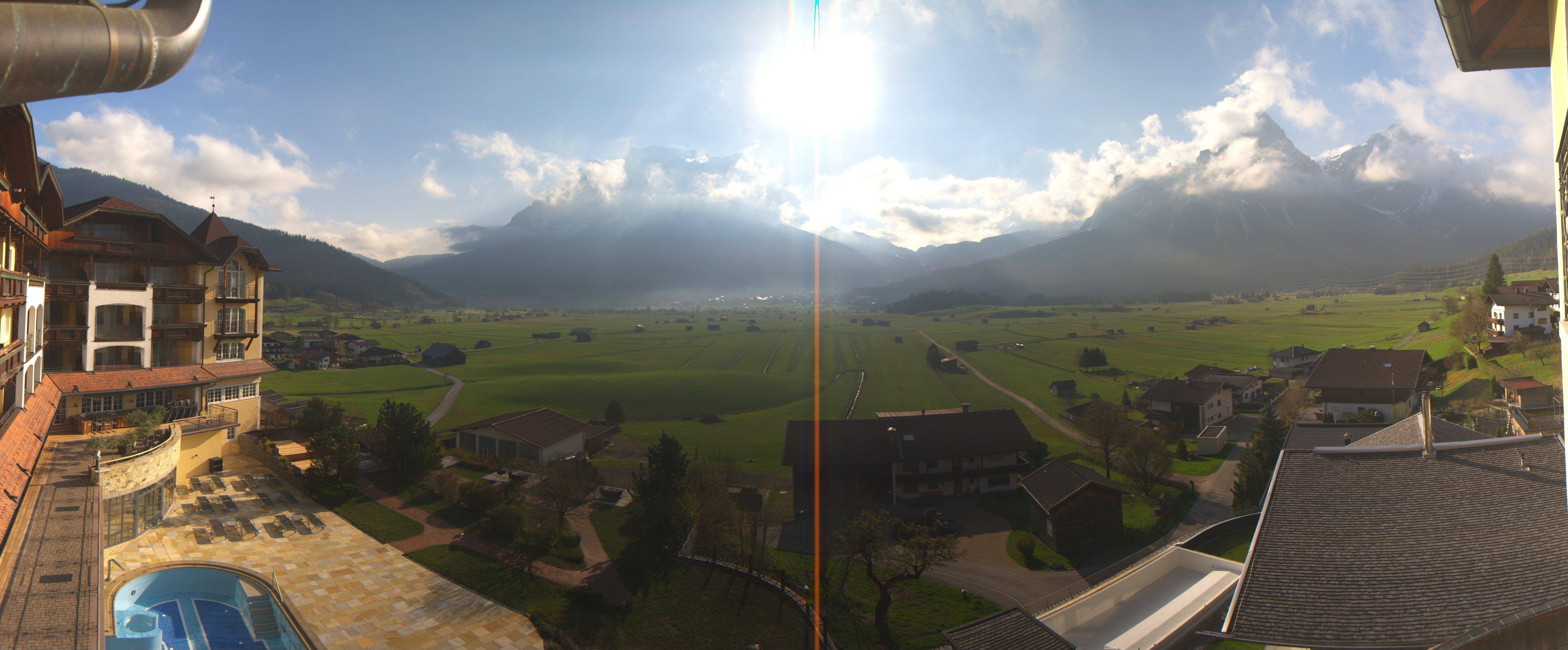 Archiv Foto Webcam Panoramablick Zugspitze