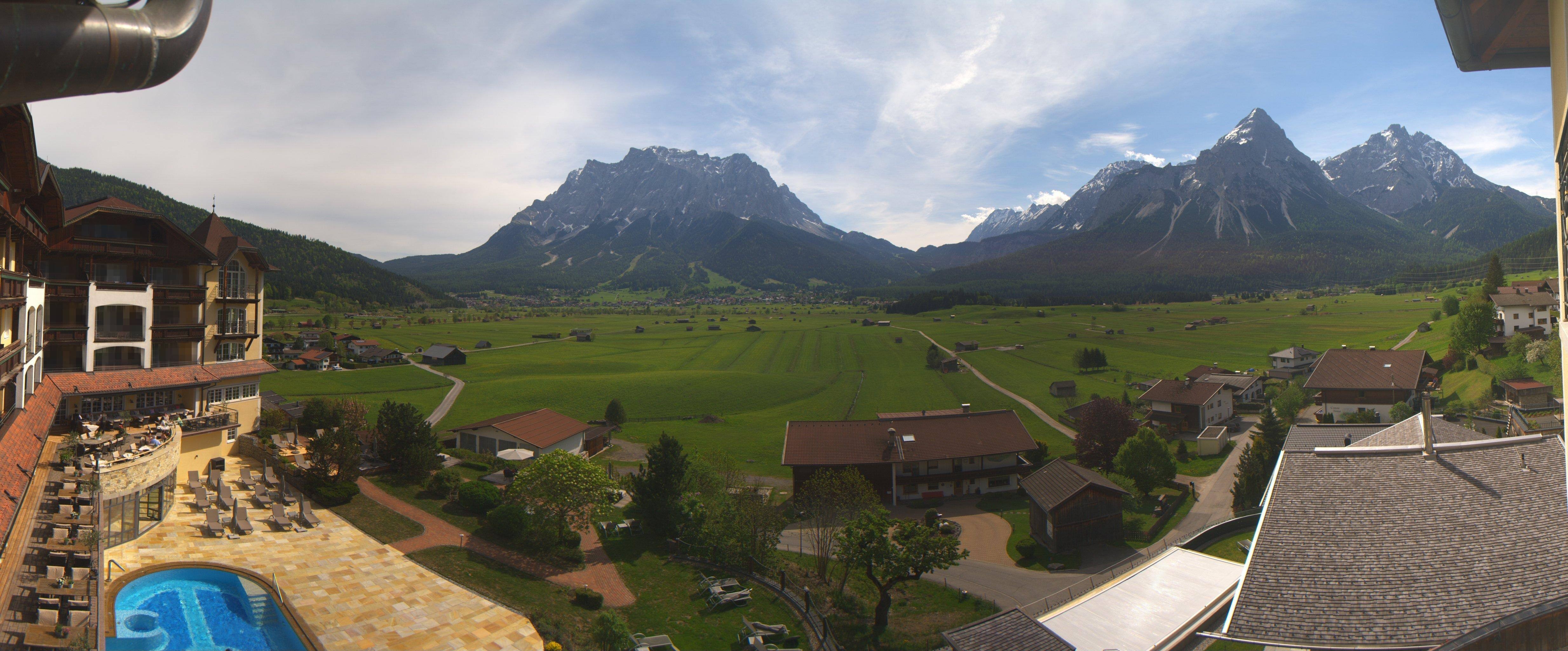 Archived image Webcam Panoramic view Hotel Post Lermoos